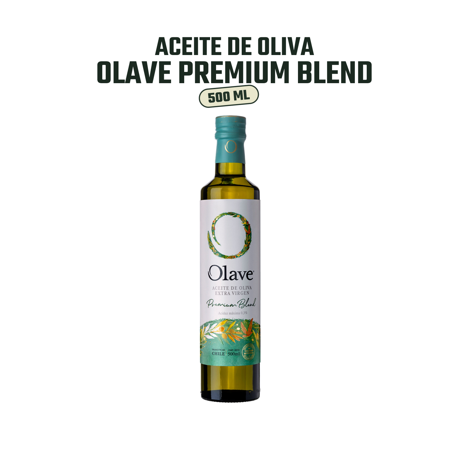 Aceite de Oliva extra virgen Olave Premium 1 x 500 ml-2