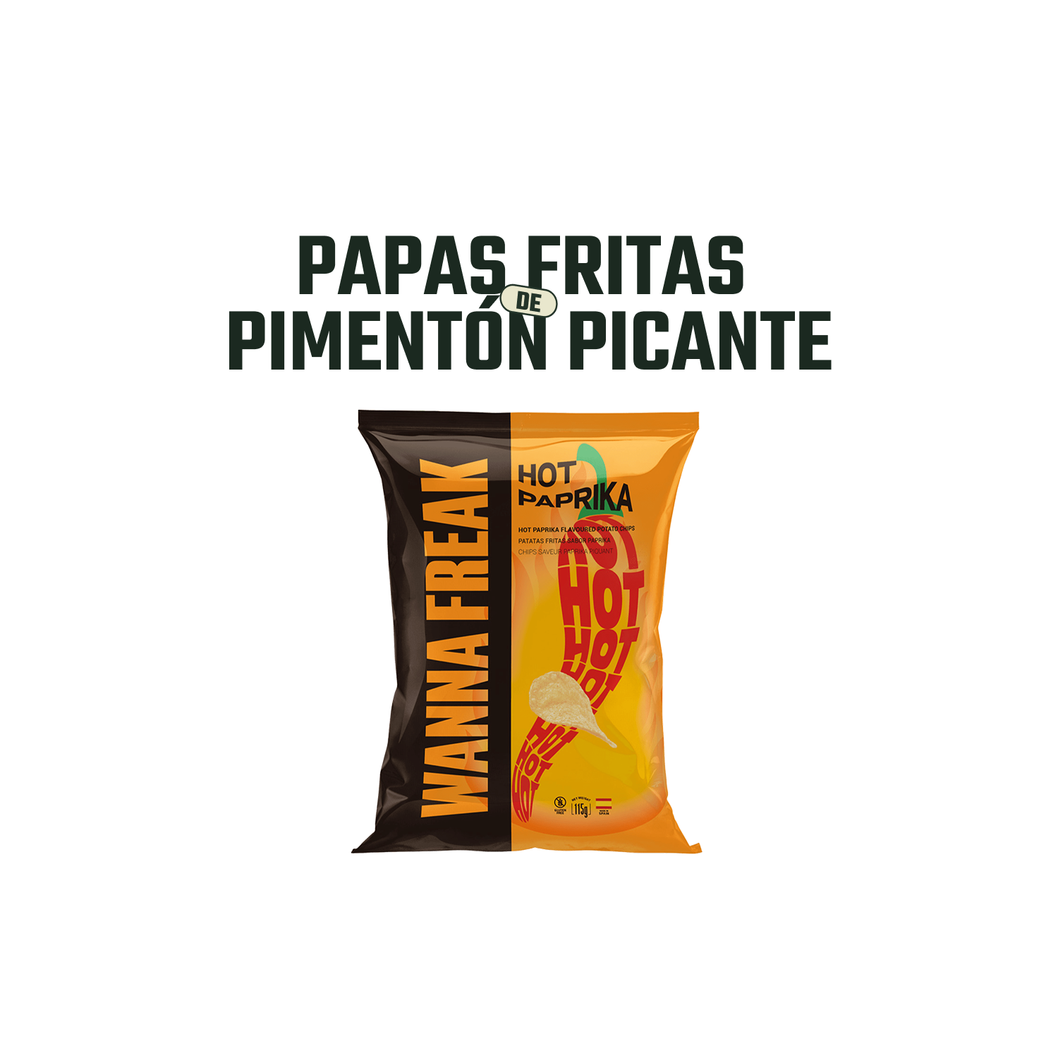 Papas Fritas Pimentón Picante Wanna Freak 1 x 115 gr-2
