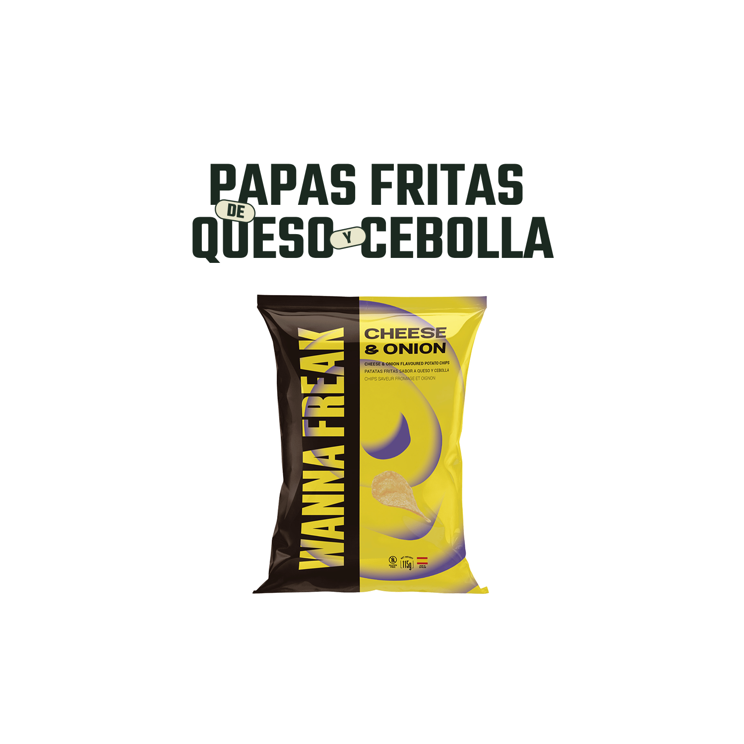 Papas Fritas Queso y Cebolla Wanna Freak - 115 gr-2