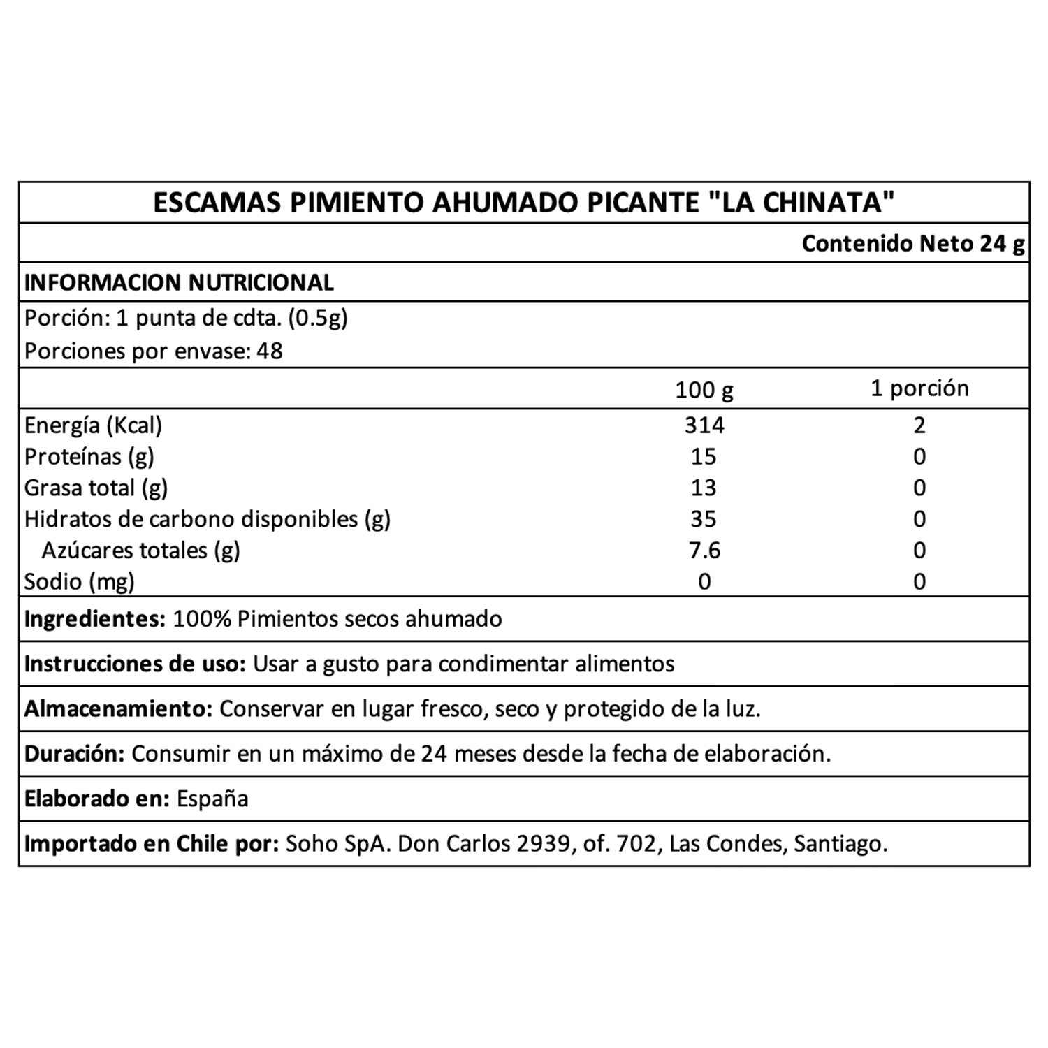 La Chinata Escamas Pimiento Ahumado Picante molinillo 1 x 24 gr-4