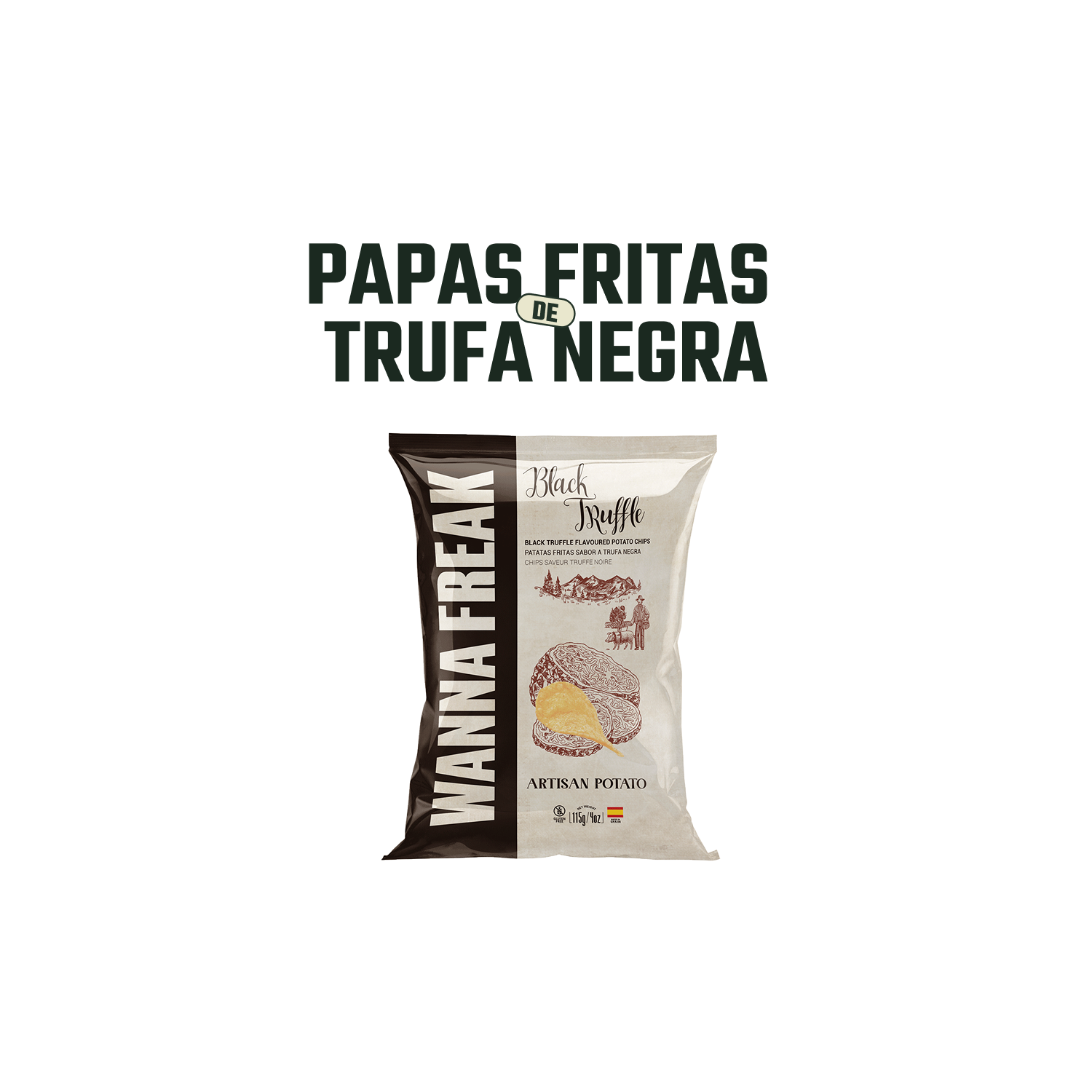 Papas Fritas Sabor Trufa Wanna Freak - 115 gr-2