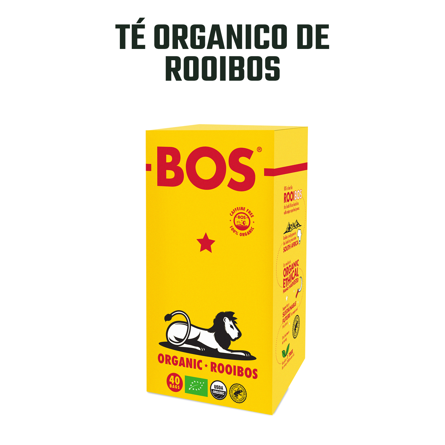Té BOS Orgánico de Rooibos (Caja 40 bolsitas) 1 x 100 gr-2