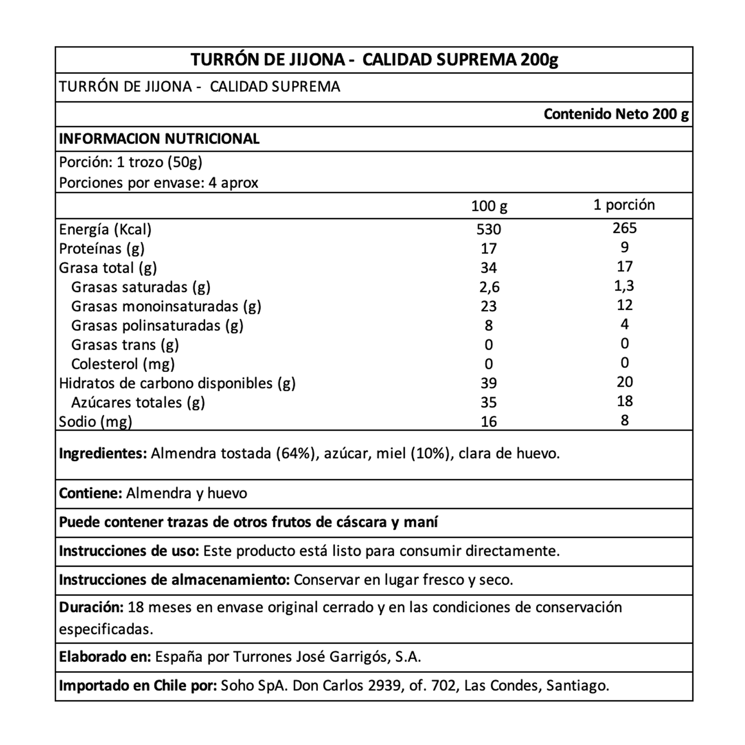 Turrón de Jijona El Antiguo 1 x 200 gr-4