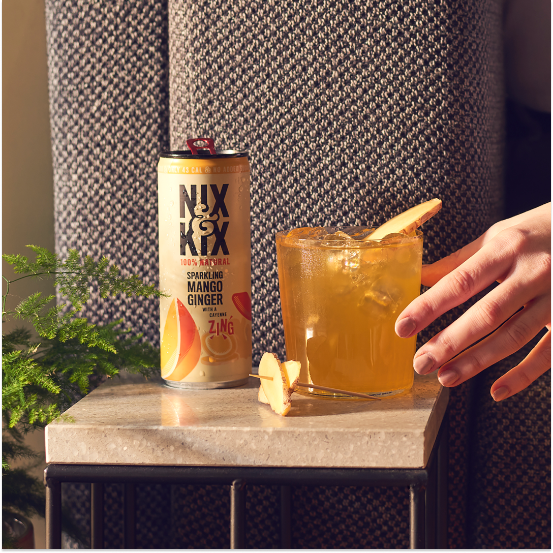 Agua Saborizada  Mango y Jengibre Nix & Kix - 250 ml-3