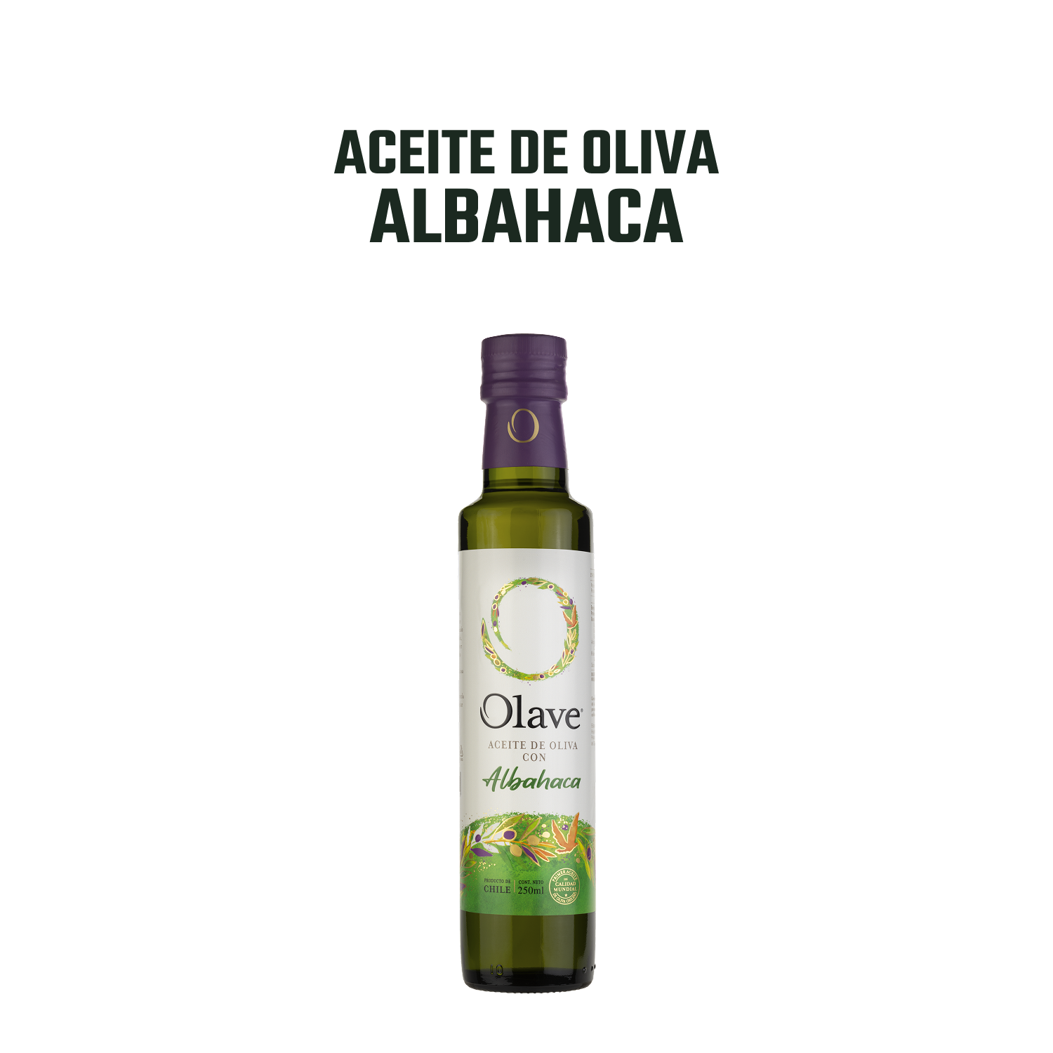 Aceite de Oliva extra virgen Olave Albahaca 1 x 250 ml-2