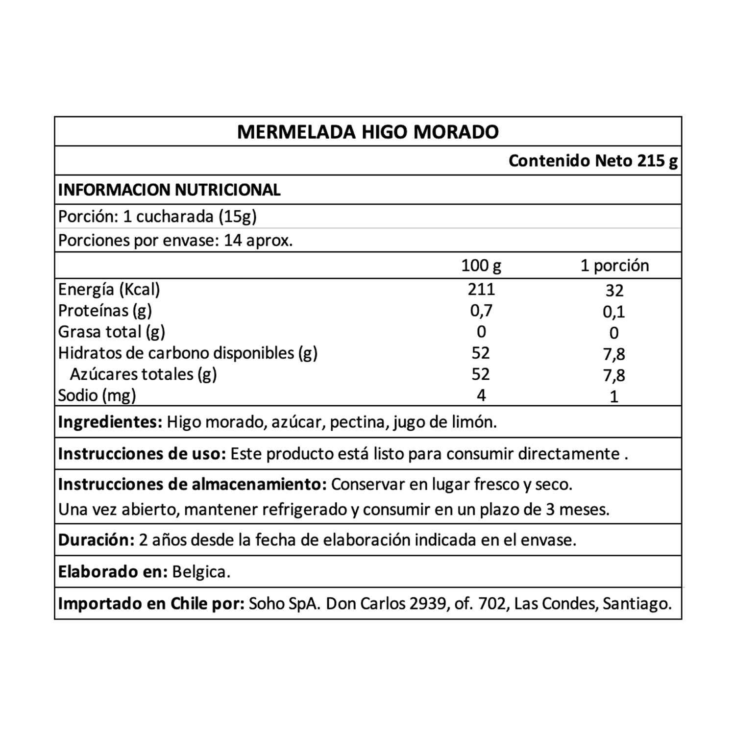 Mermelada de Higo Morado Belberry 1 x 215 gr-4