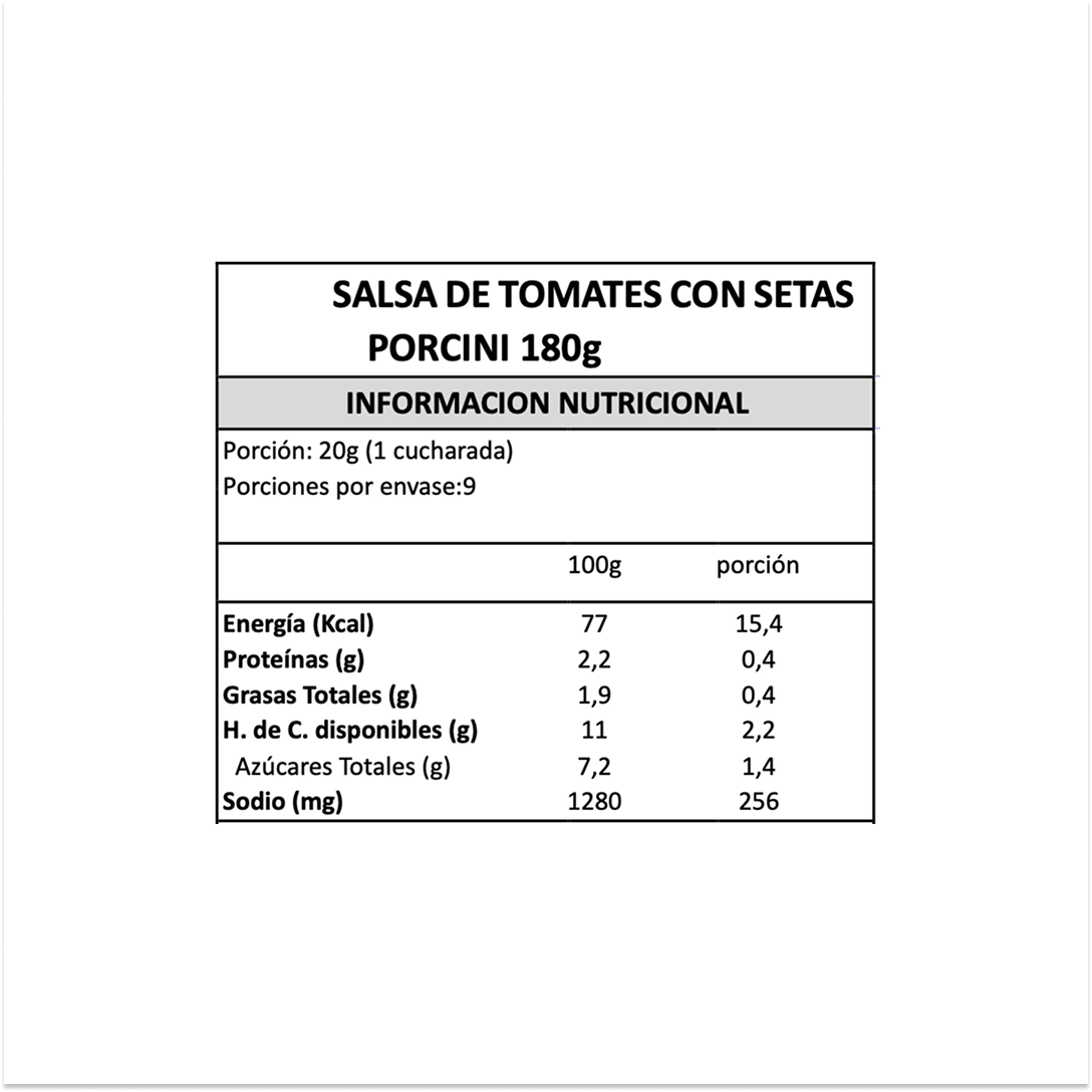 Salsa de Tomate con Setas Porcini Gran Cucina - 180 gr-4