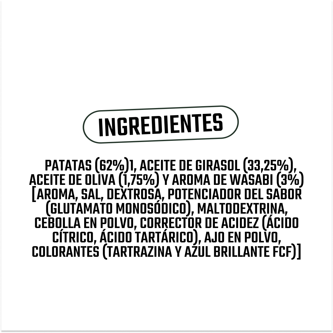 Papas Fritas Sabor Wasabi Wanna Freak - 115 gr-5