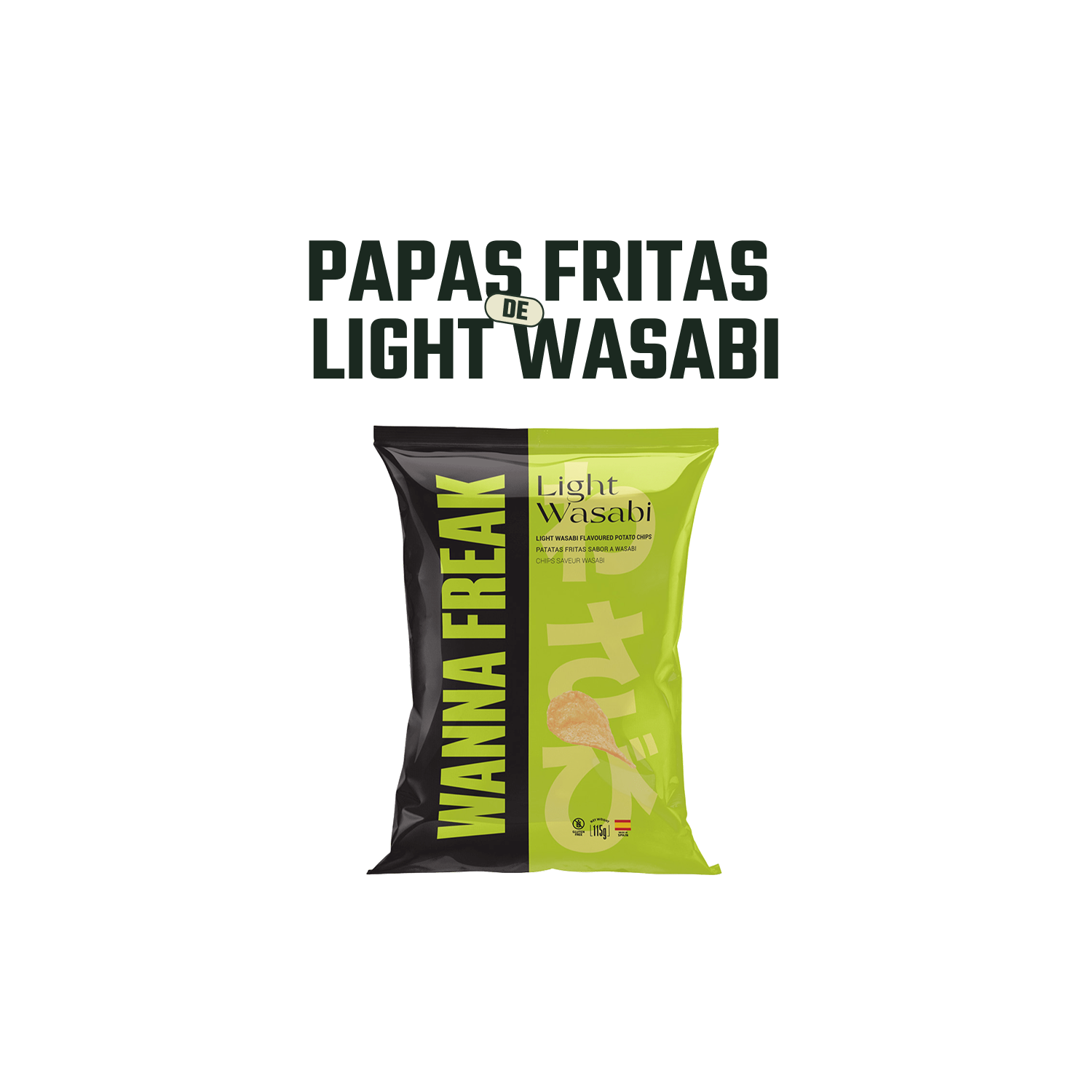 Papas Fritas Sabor Wasabi Wanna Freak - 115 gr-2