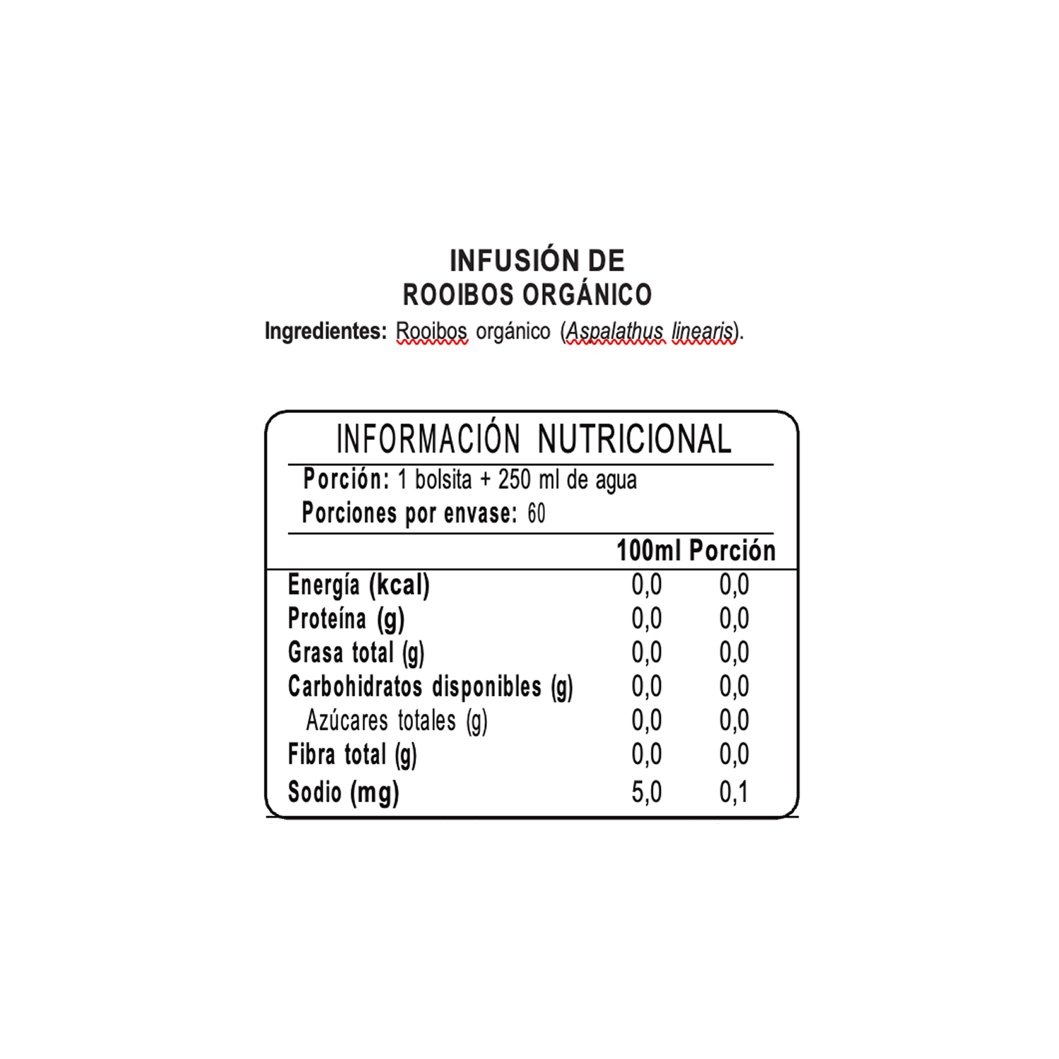 Té Organico de Rooibos BOS (Caja 60 bolsitas) 1 x 120 gr-4