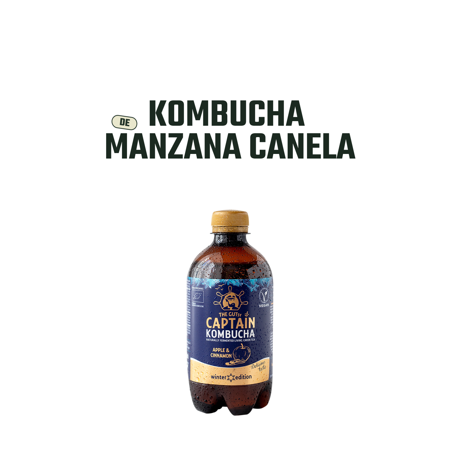 Kombucha Manzana Canela Gutsy Captain - 400 ml -2