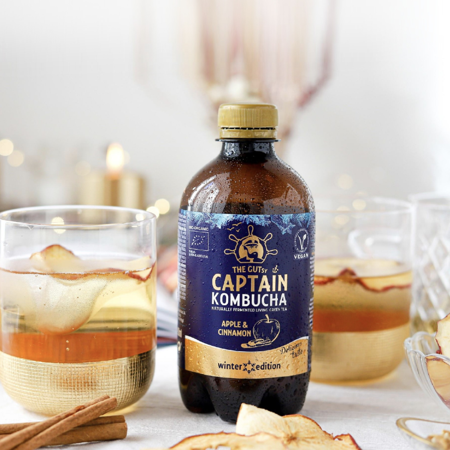 Kombucha Manzana Canela Gutsy Captain - 400 ml -3