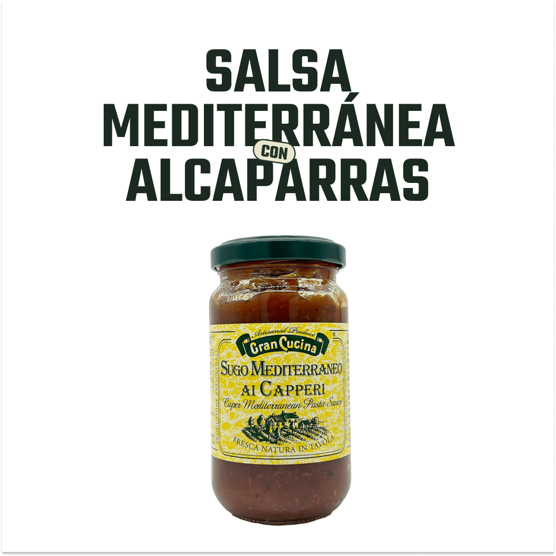Salsa Mediterránea con Alcaparras Gran Cucina - 180 gr-2