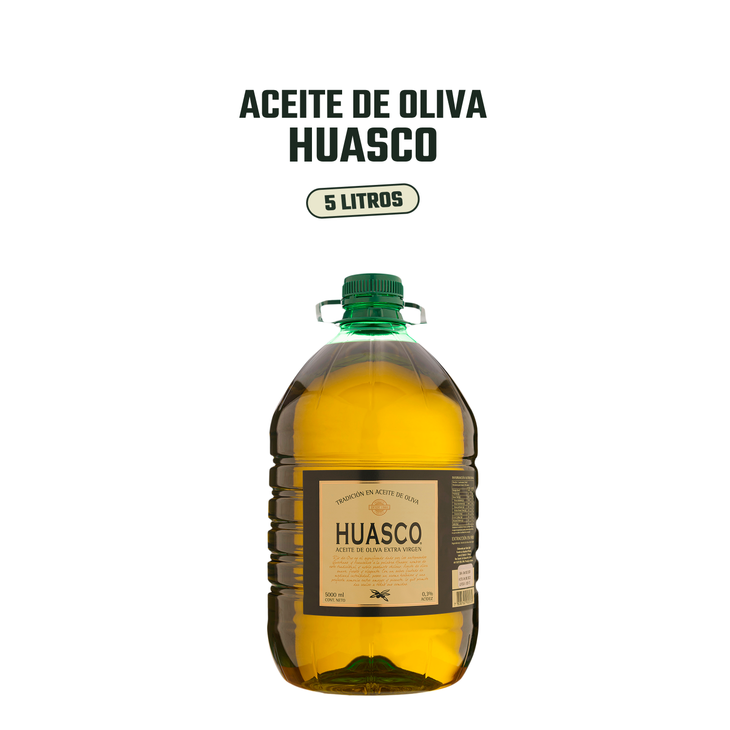 Aceite de Oliva extra virgen Huasco 4 x 5000 ml-2