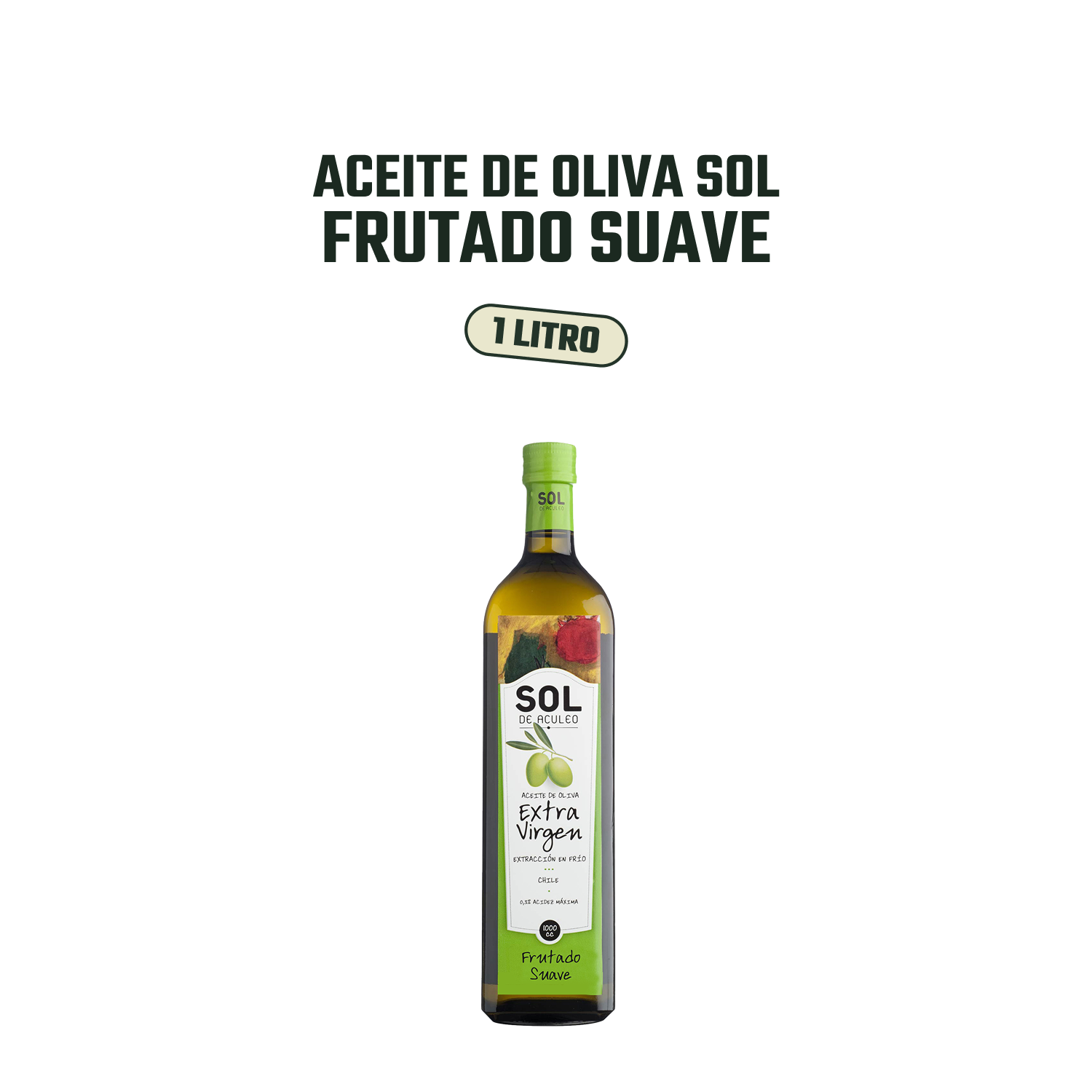 Aceite de Oliva EV Sol de Aculeo Frutado Suave 1 x 1000 ml-2