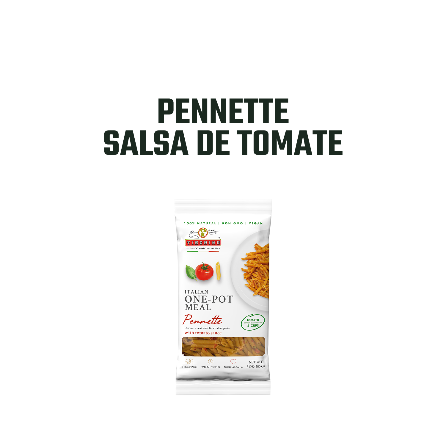Pasta Pennette con Salsa de Tomate Tiberino - 200 gr-2