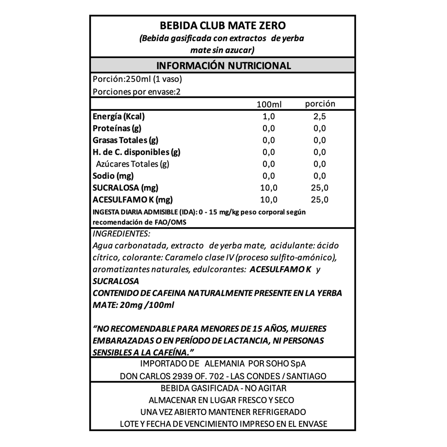 Bebida Mate Natural Zero Club Mate 1 x 500 ml-4