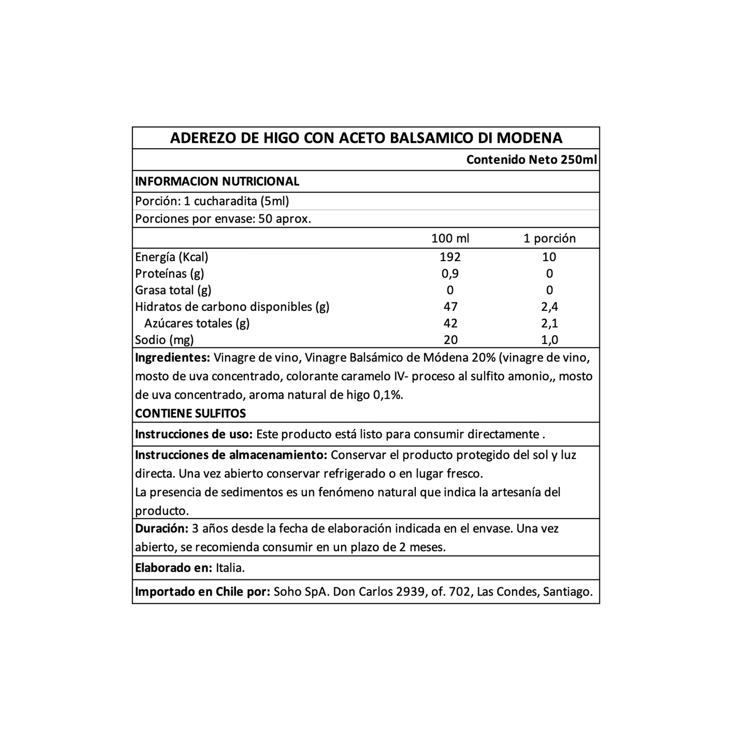 PR Aderezo de Vinagre Balsámico de Higo Andrea Milano 1 x 250 ml-4