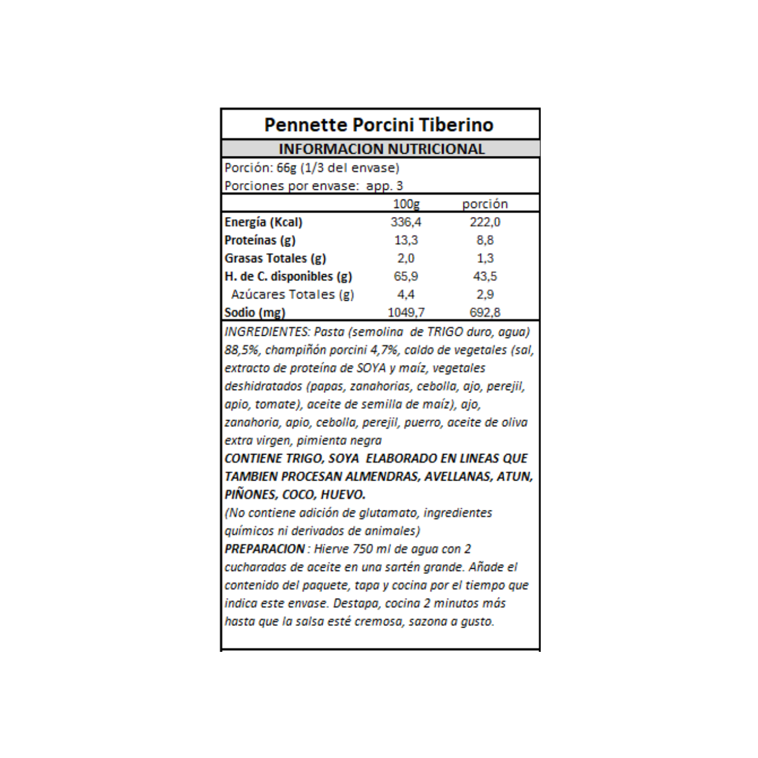 Pasta Pennette con Hongos Porcini Tiberino - 200 gr-4