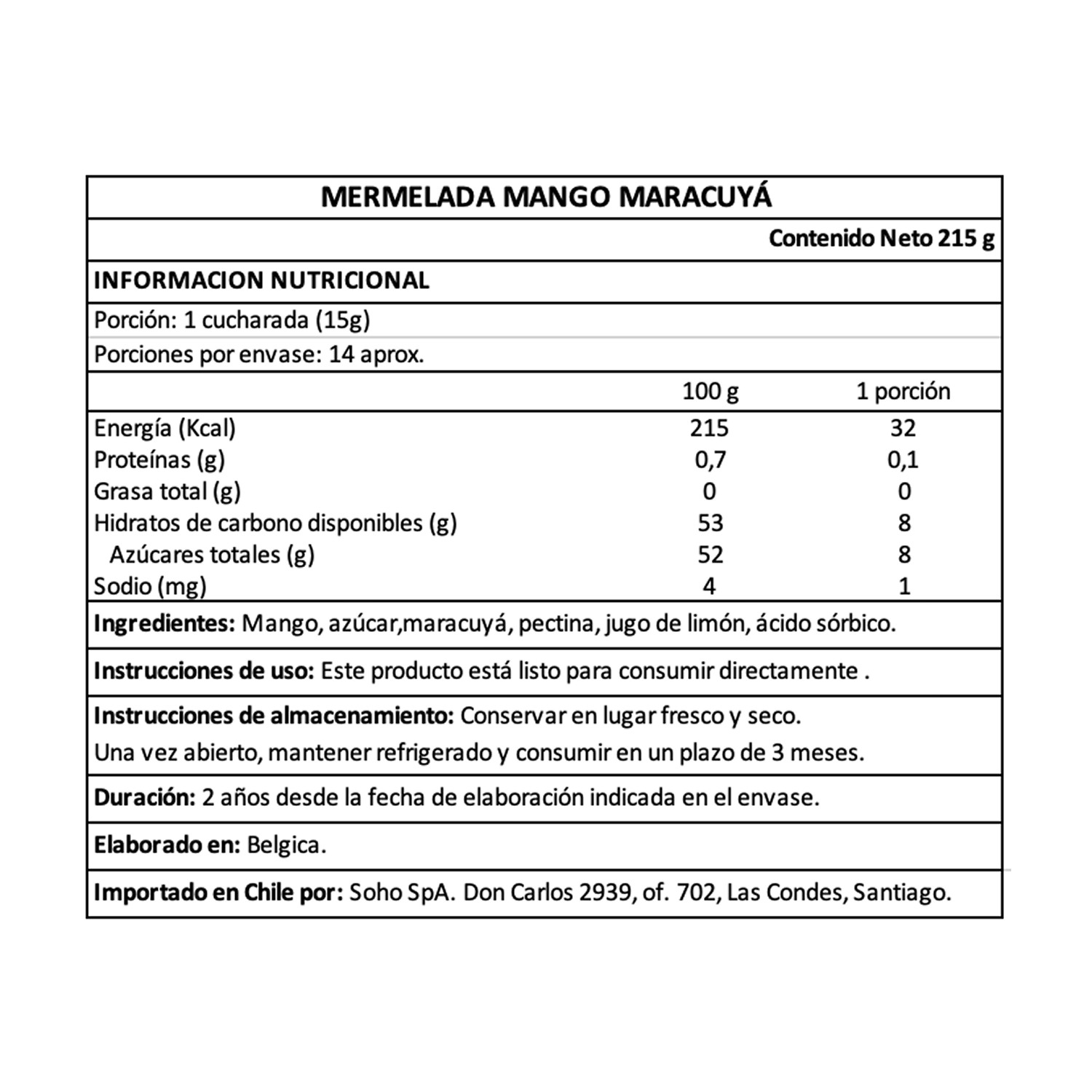 Mermelada de Mango & Maracuya 1 x 215 gr-3