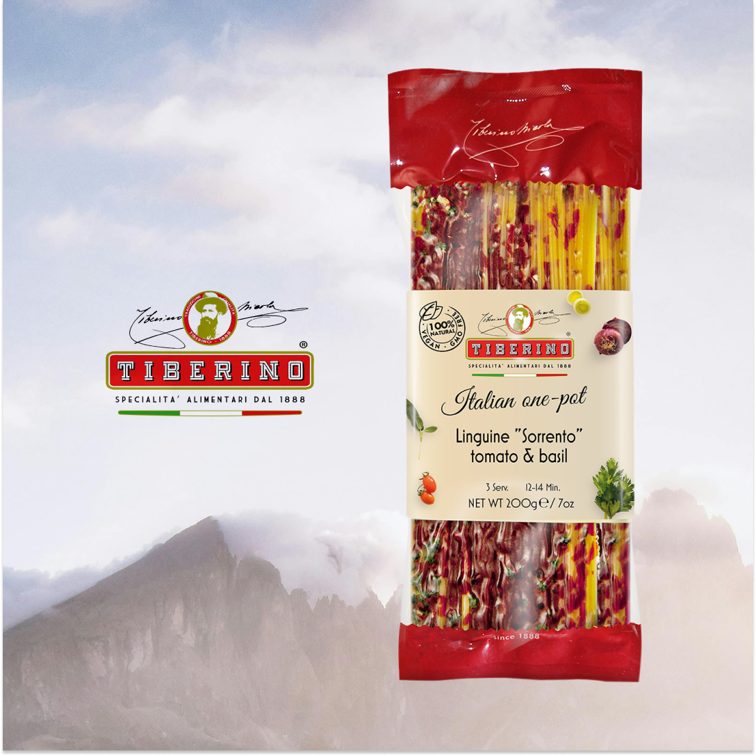  Pasta Linguini de Tomate Albahaca  Tiberino -  200 gr-1