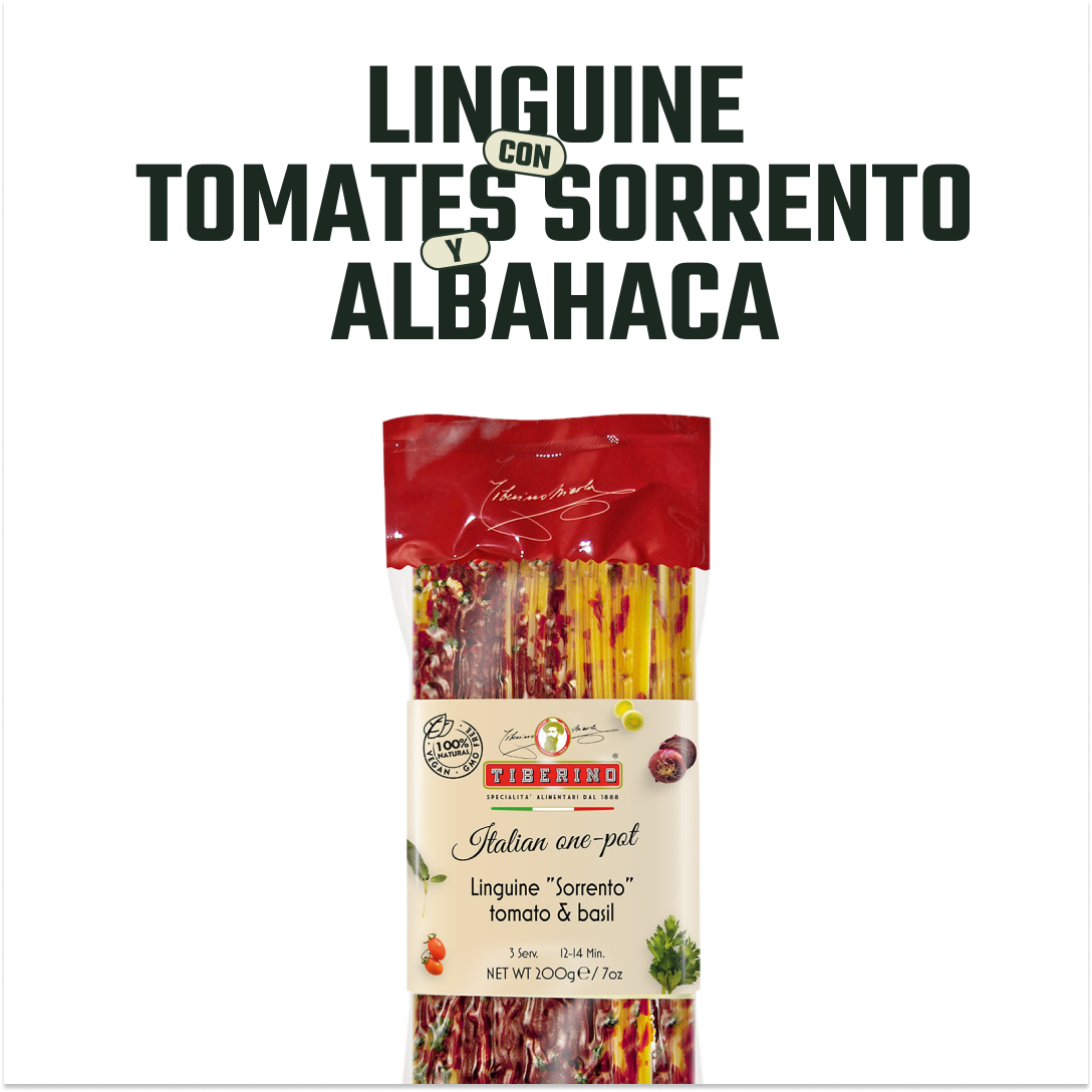  Pasta Linguini de Tomate Albahaca  Tiberino -  200 gr-2