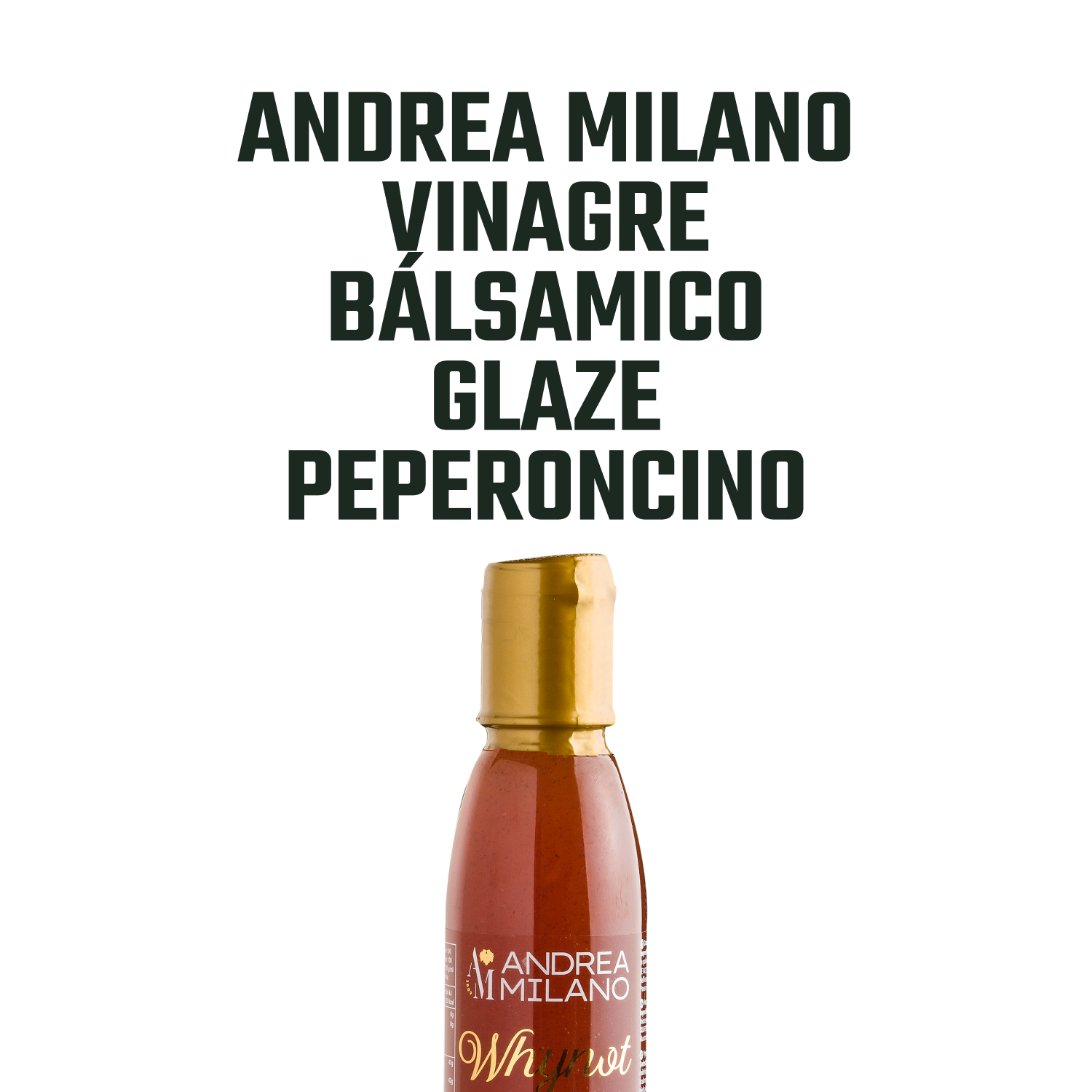 Vinagre Balsámico Glaze Peperoncino Andrea Milano 1 x 150 ml-2
