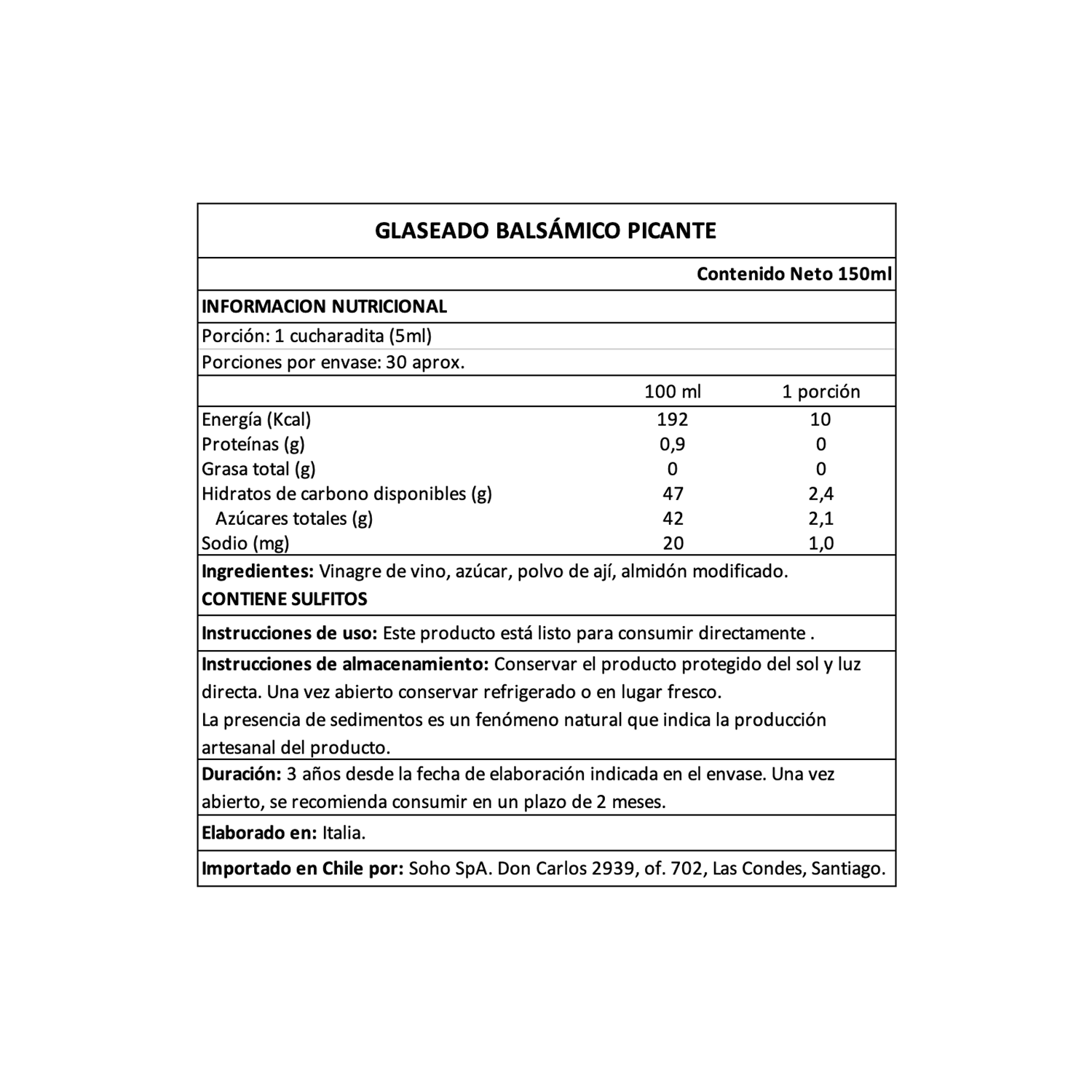 Vinagre Balsámico Glaze Peperoncino Andrea Milano 1 x 150 ml-4