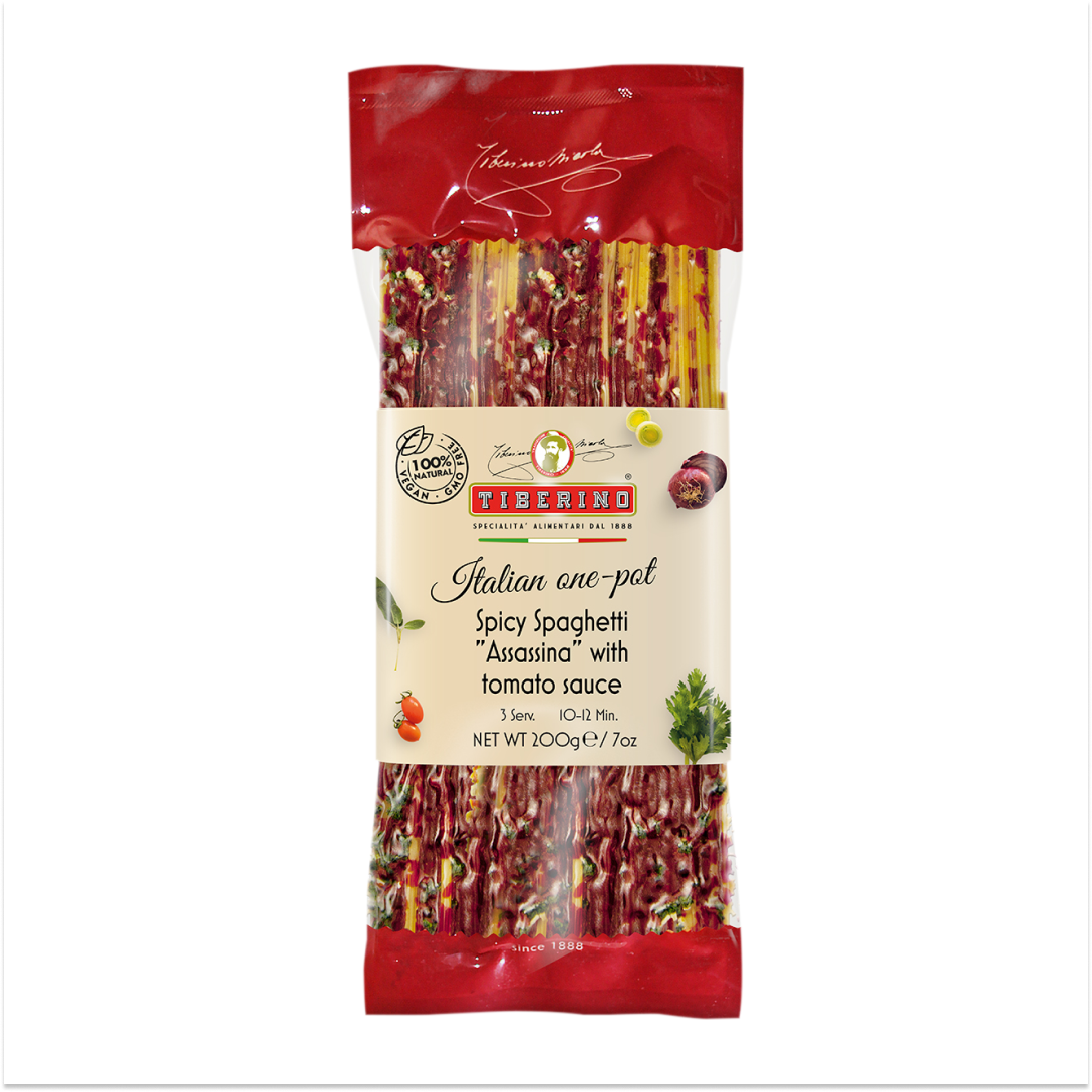  Spaguetti Spicy con Salsa de Tomate Tiberino -  200 gr-0