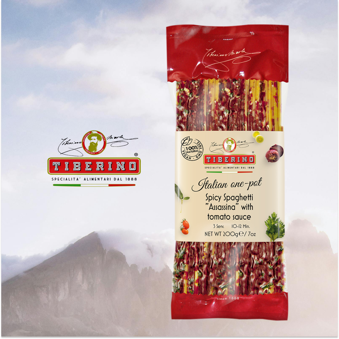  Spaguetti Spicy con Salsa de Tomate Tiberino -  200 gr-1