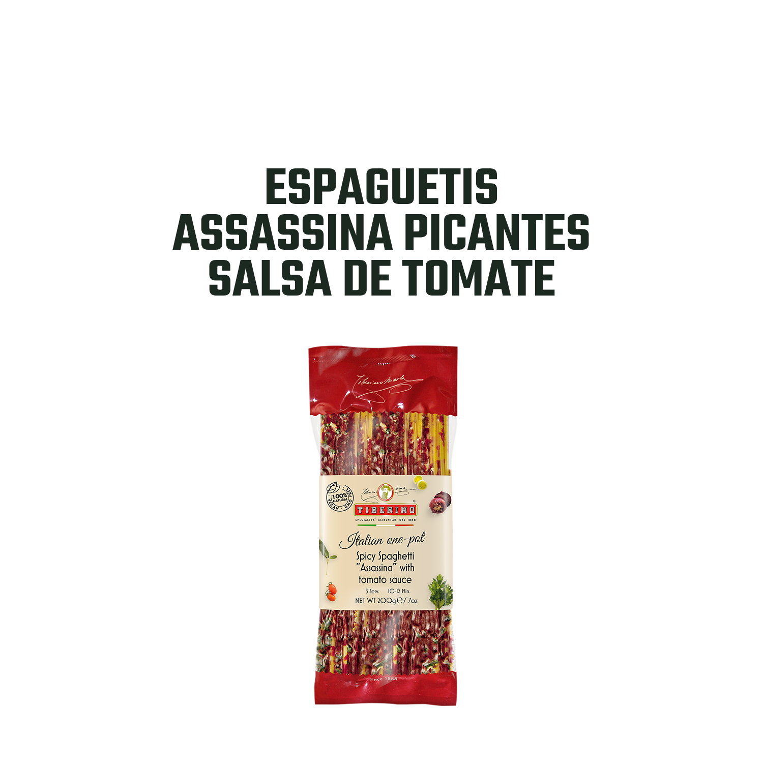  Spaguetti Spicy con Salsa de Tomate Tiberino -  200 gr-2