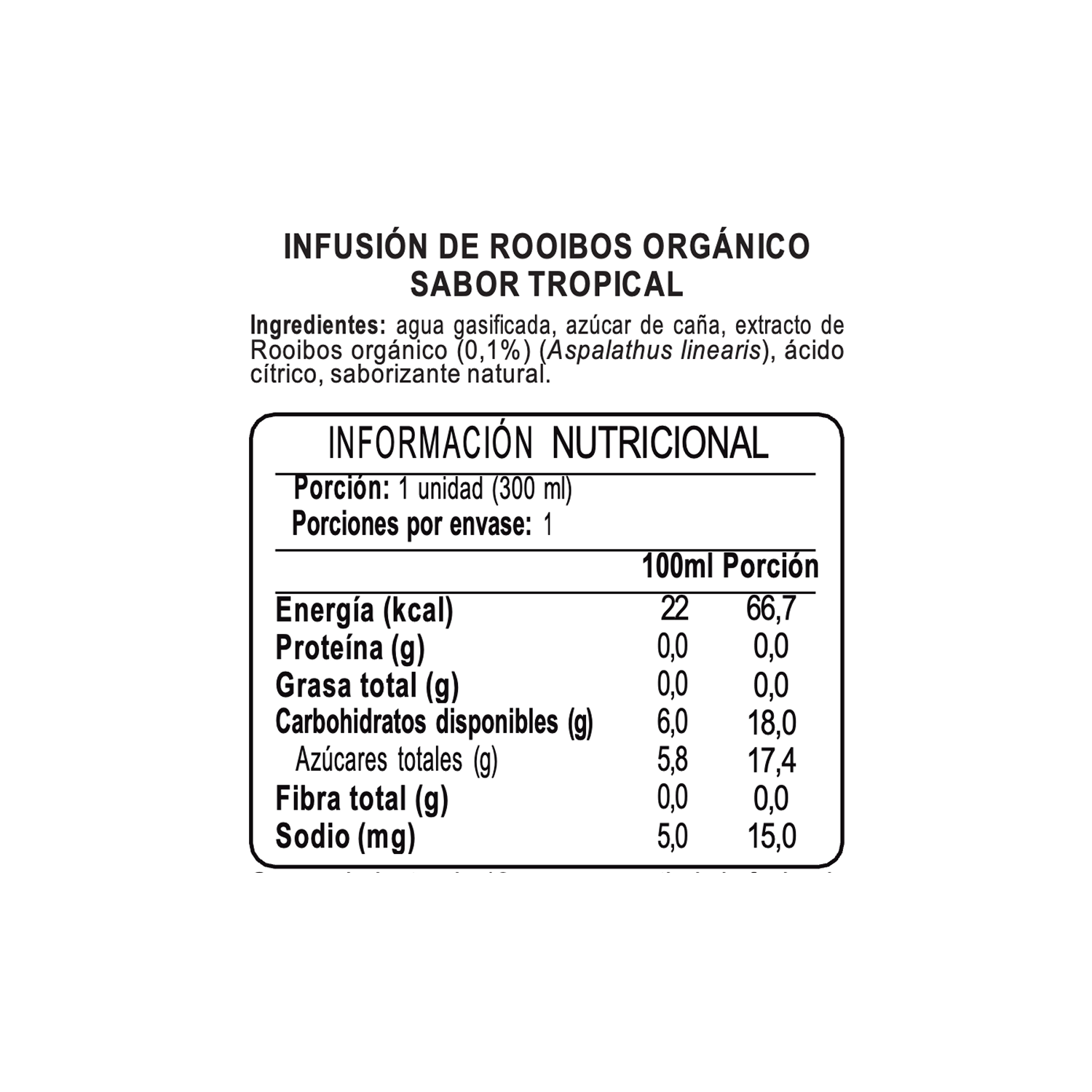 Té Helado de Rooibos Tropical Sparkling BOS lata 1 x 300 ml-4