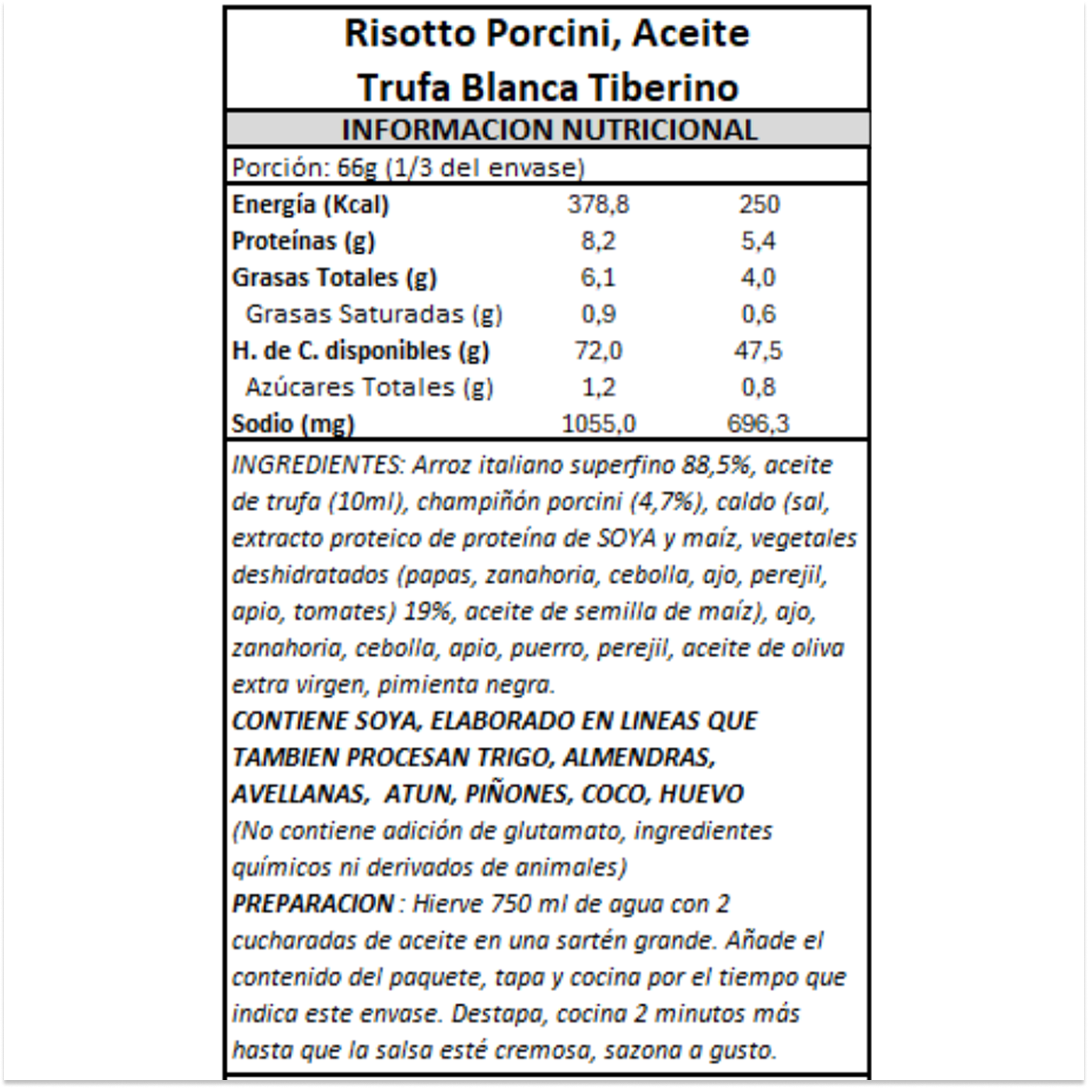 Risotto Porcini y Aceite de Trufa Tiberino - 200 gr-4