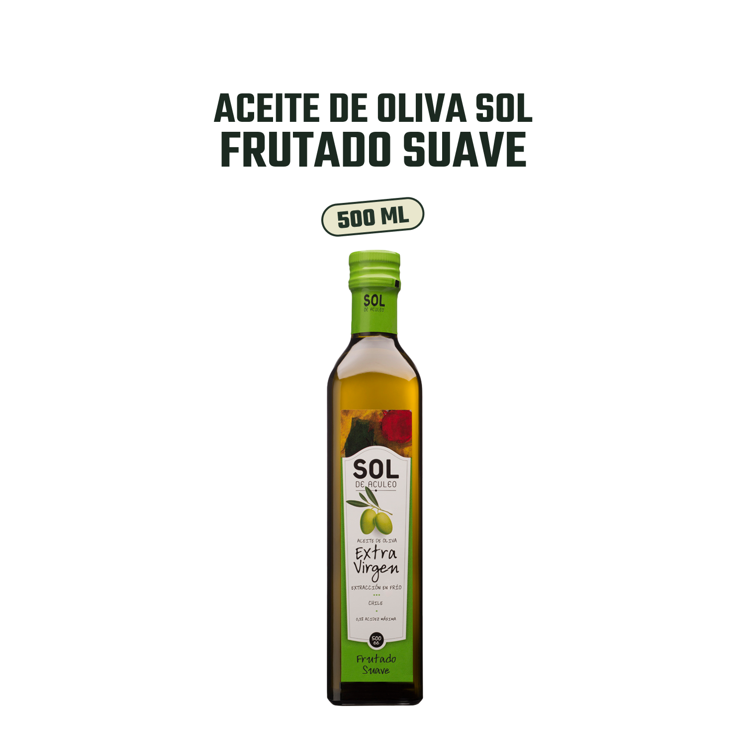 Aceite de Oliva extra virgen Sol Frutado Suave 4 x 500 ml-2