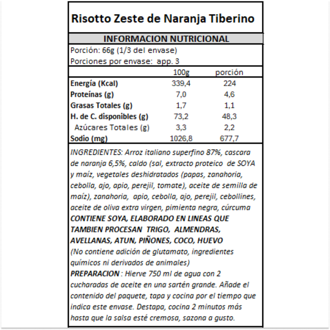 Risotto con Cáscara de Naranja Tiberino - 200 gr-4