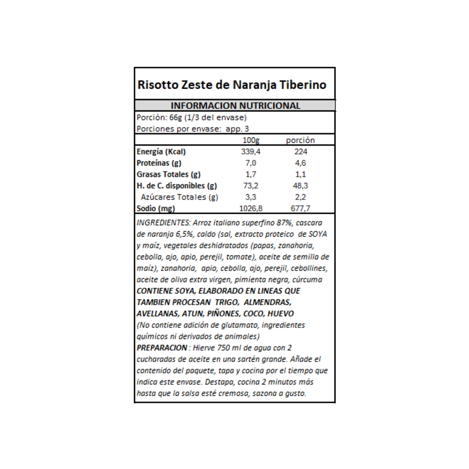 Risotto con Cáscara de Naranja Tiberino - 200 gr-4