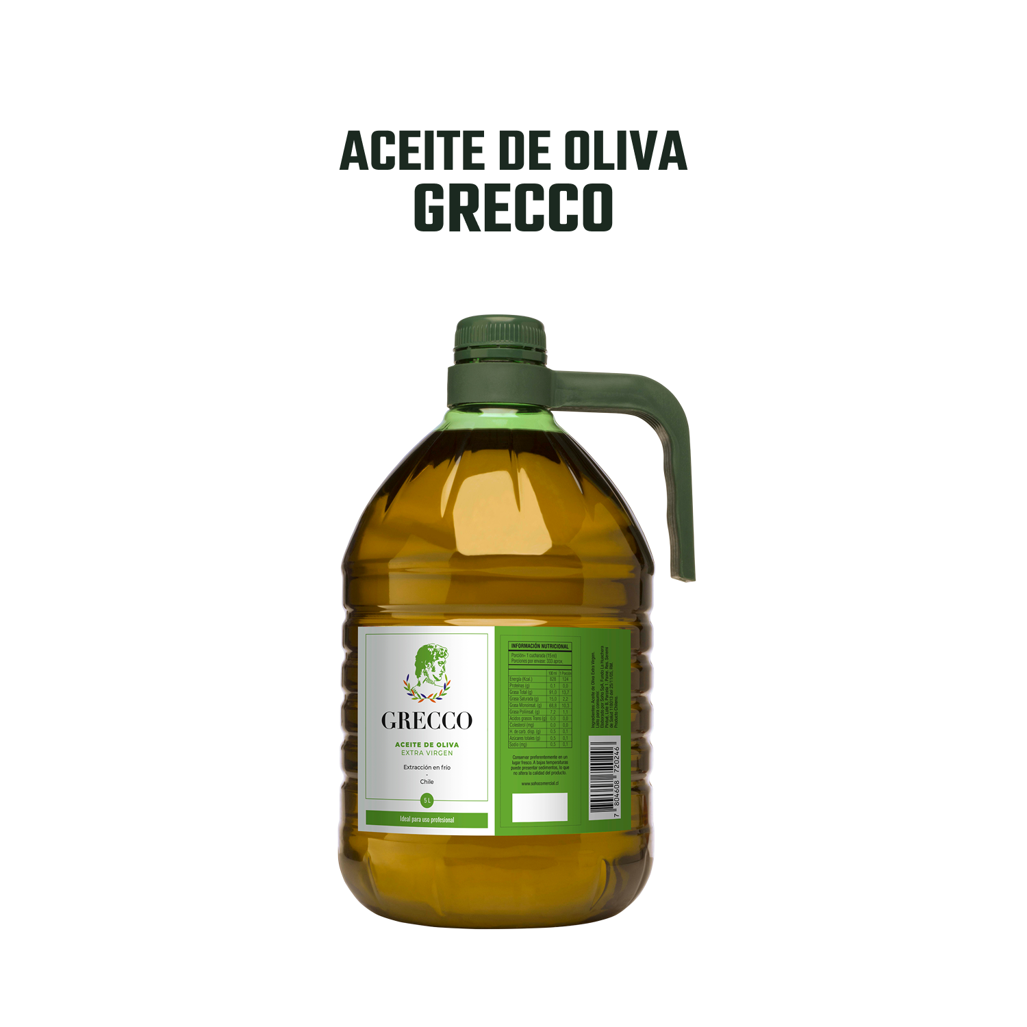 Aceite de Oliva extra virgen Grecco 1 x 5000 ml-2