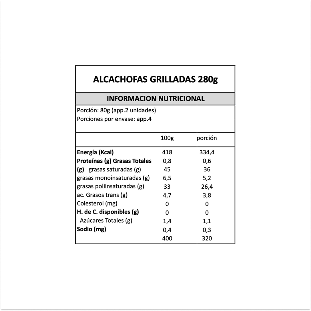 Alcachofas Grilladas Gran Cucina - 280 gr-4