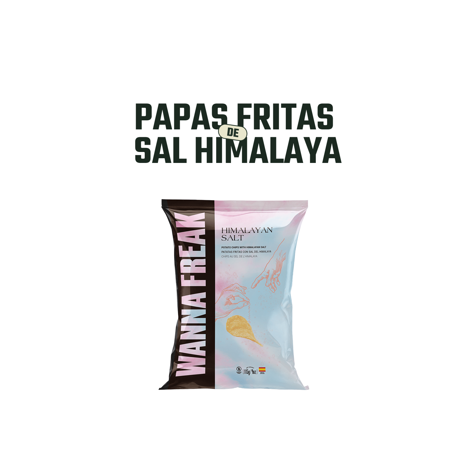Papas Fritas  Sal del Himalaya Wanna Freak - 115 gr-2