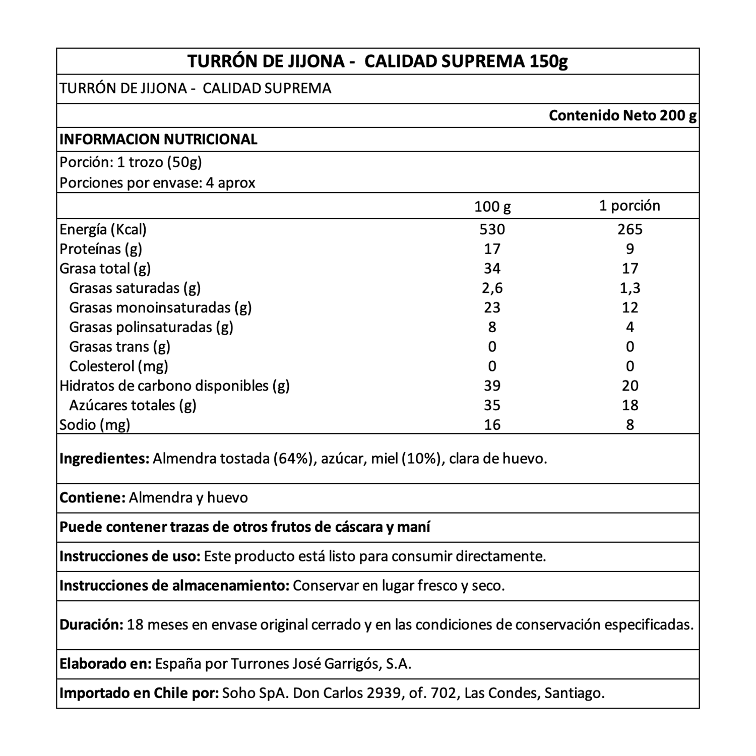 Turrón de Jijona El Antiguo 1 x 150 gr-4