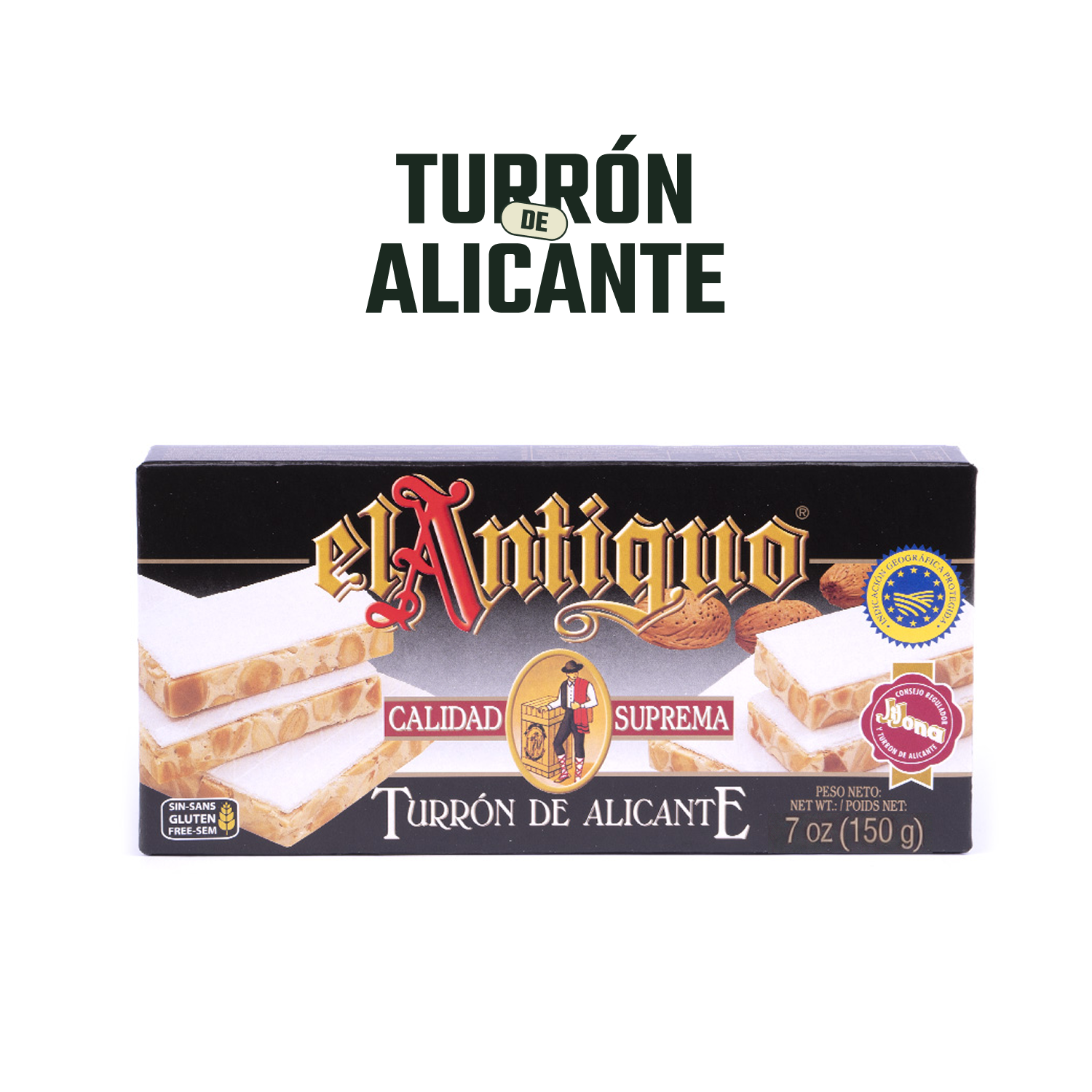 Turrón de Alicante El Antiguo 1 x 150 gr-2