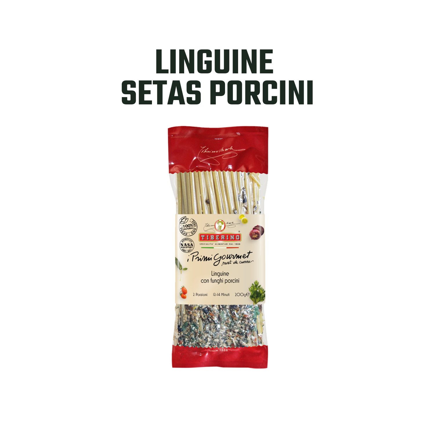Pasta Linguini con Hongos Porcini Tiberino - 200 gr-2