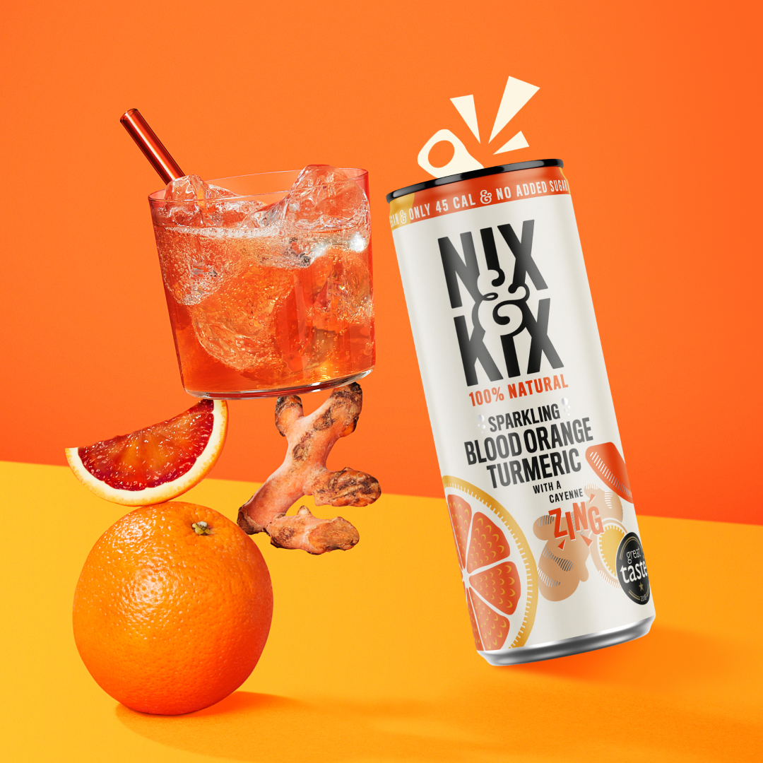 Agua Saborizada Sanguina y Cúrcuma Nix & Kix - 250 ml-1