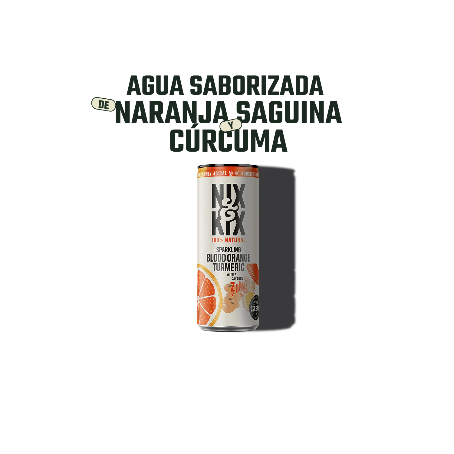 Agua Saborizada Sanguina y Cúrcuma Nix & Kix - 250 ml-2