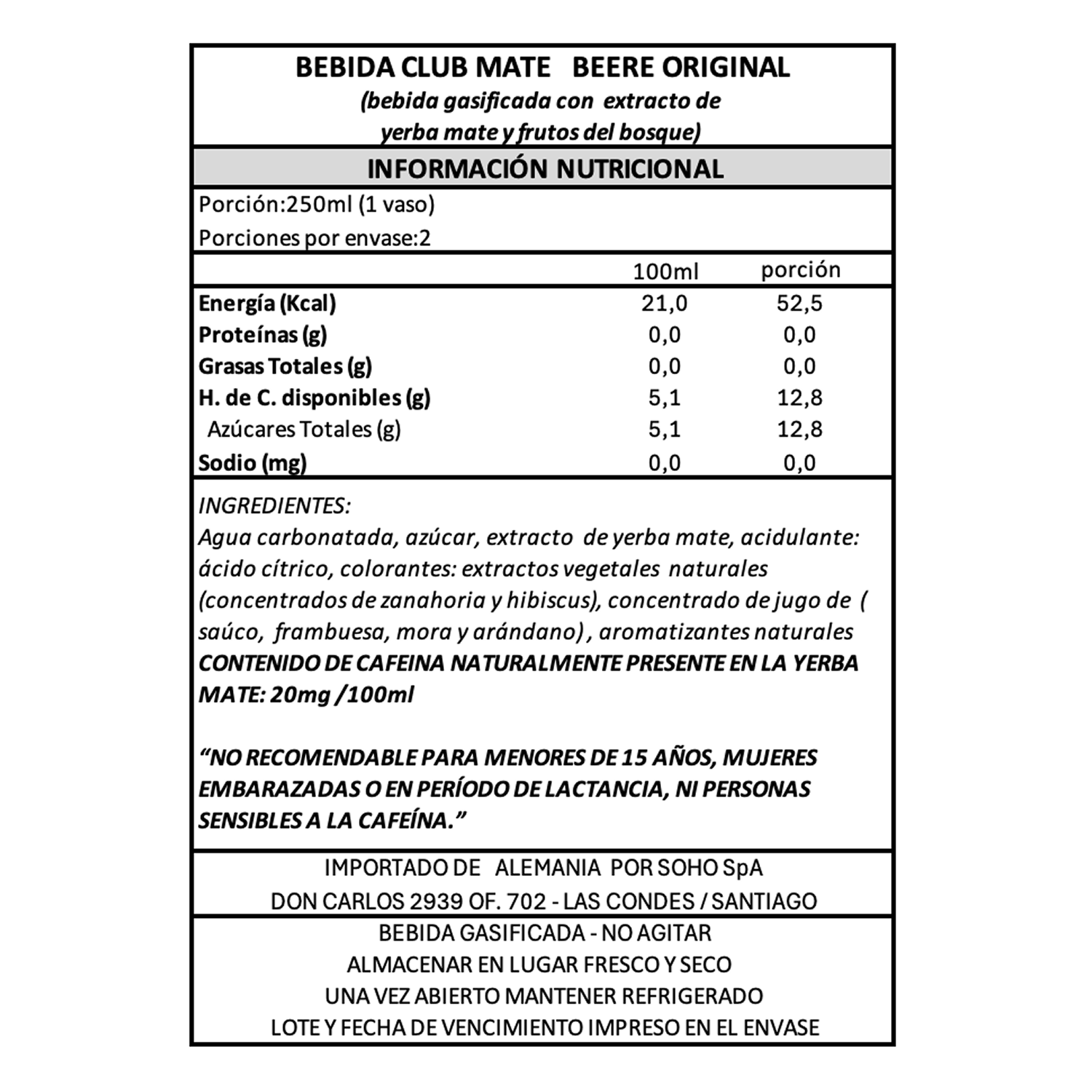 Bebida Mate Beere Club Mate 1 x 500 ml-4