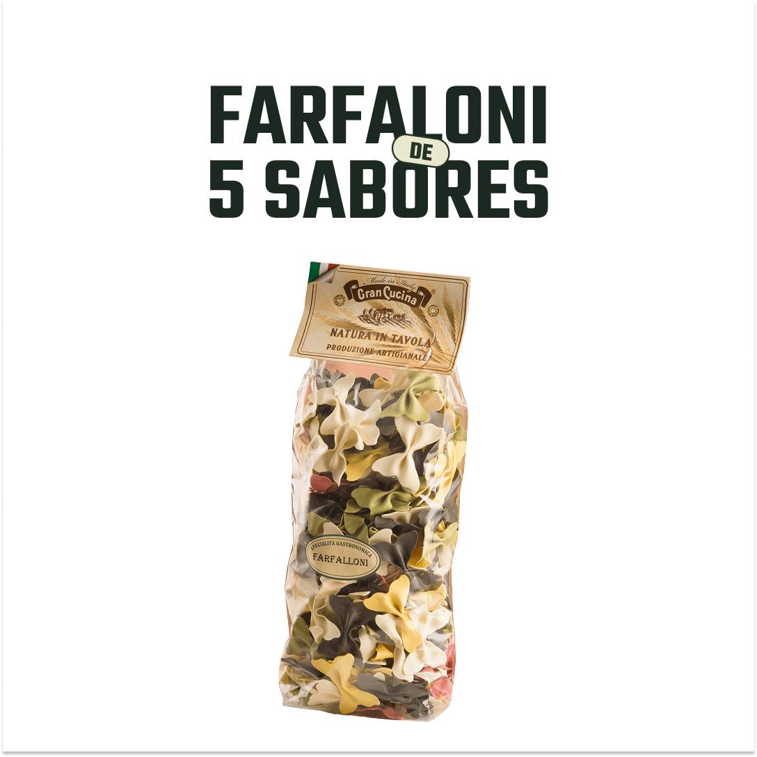 Pasta Farfalloni 5 Sabores Gran Cucina - 500 gr-2