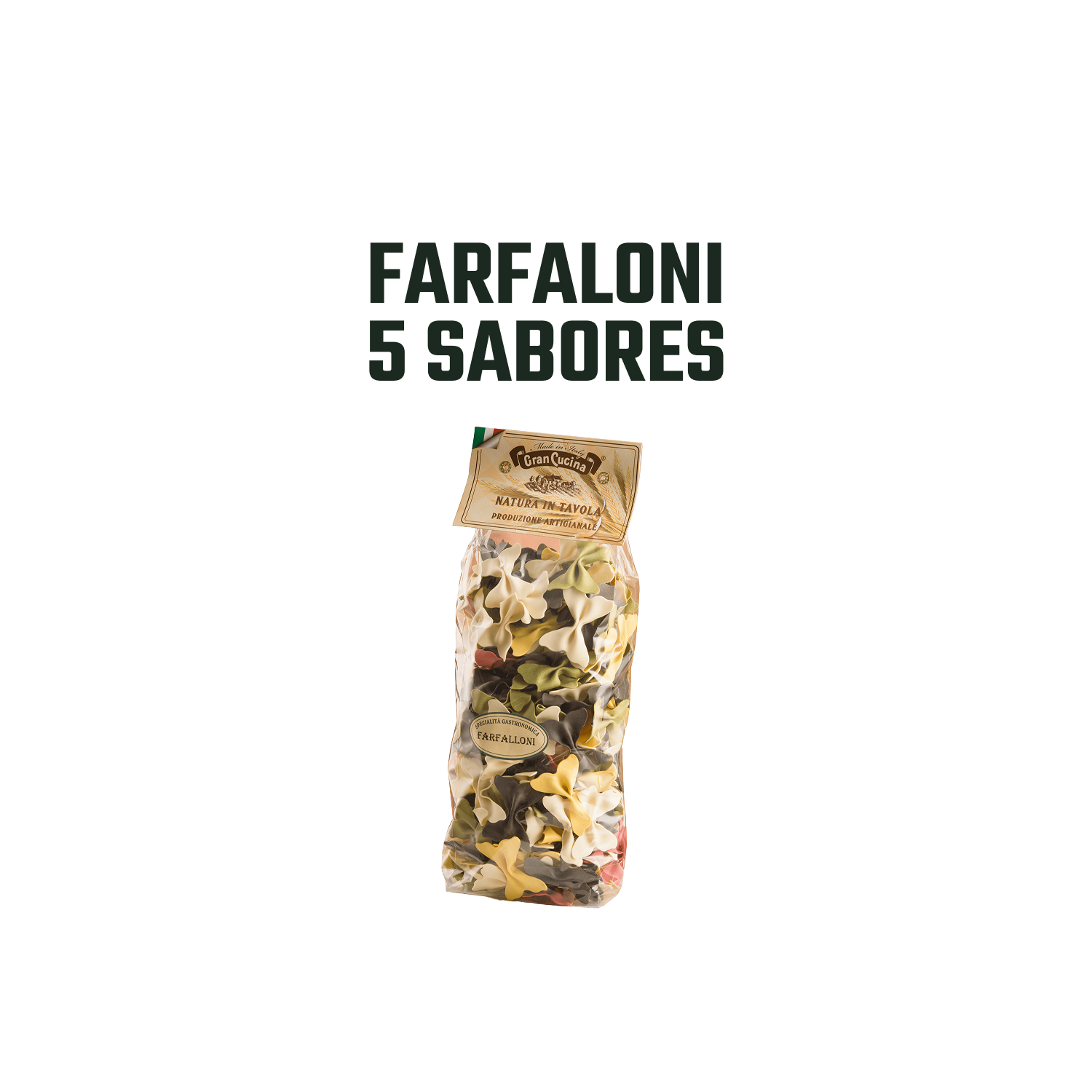 Pasta Farfalloni 5 Sabores Gran Cucina - 500 gr-2