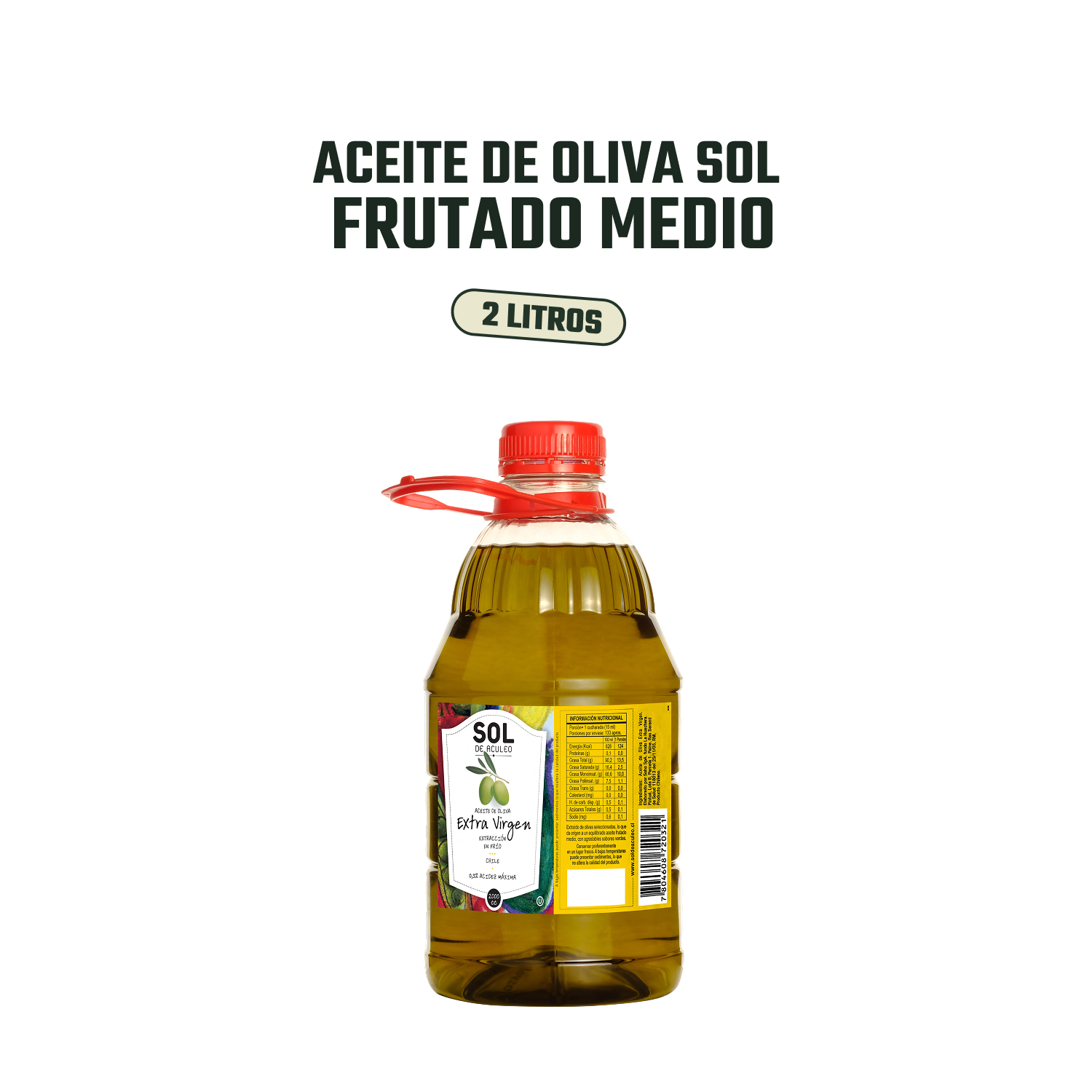 Aceite de Oliva extra virgen Sol de Aculeo Blend 1 x 2000 ml-2