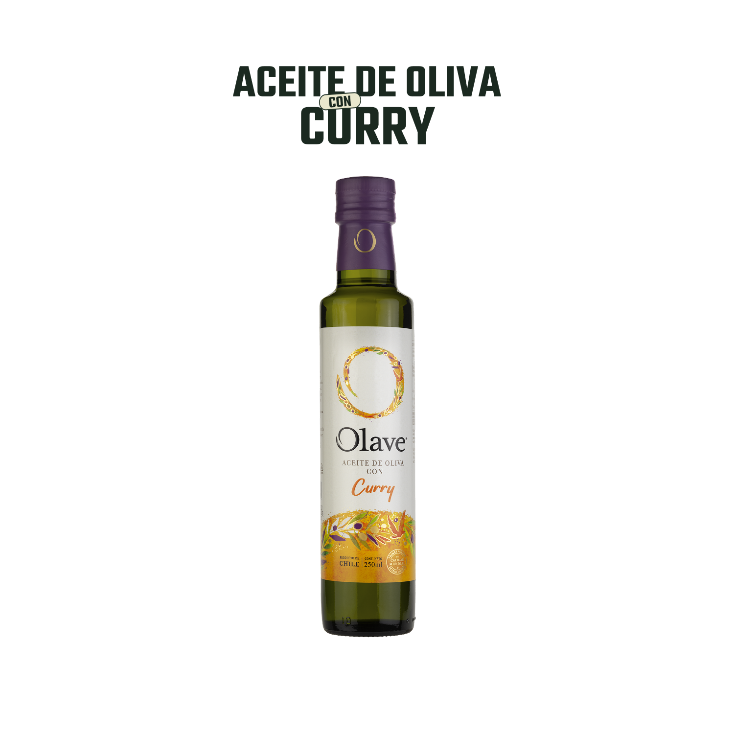 Aceite de Oliva extra virgen Olave Curry 1 x 250 ml-2