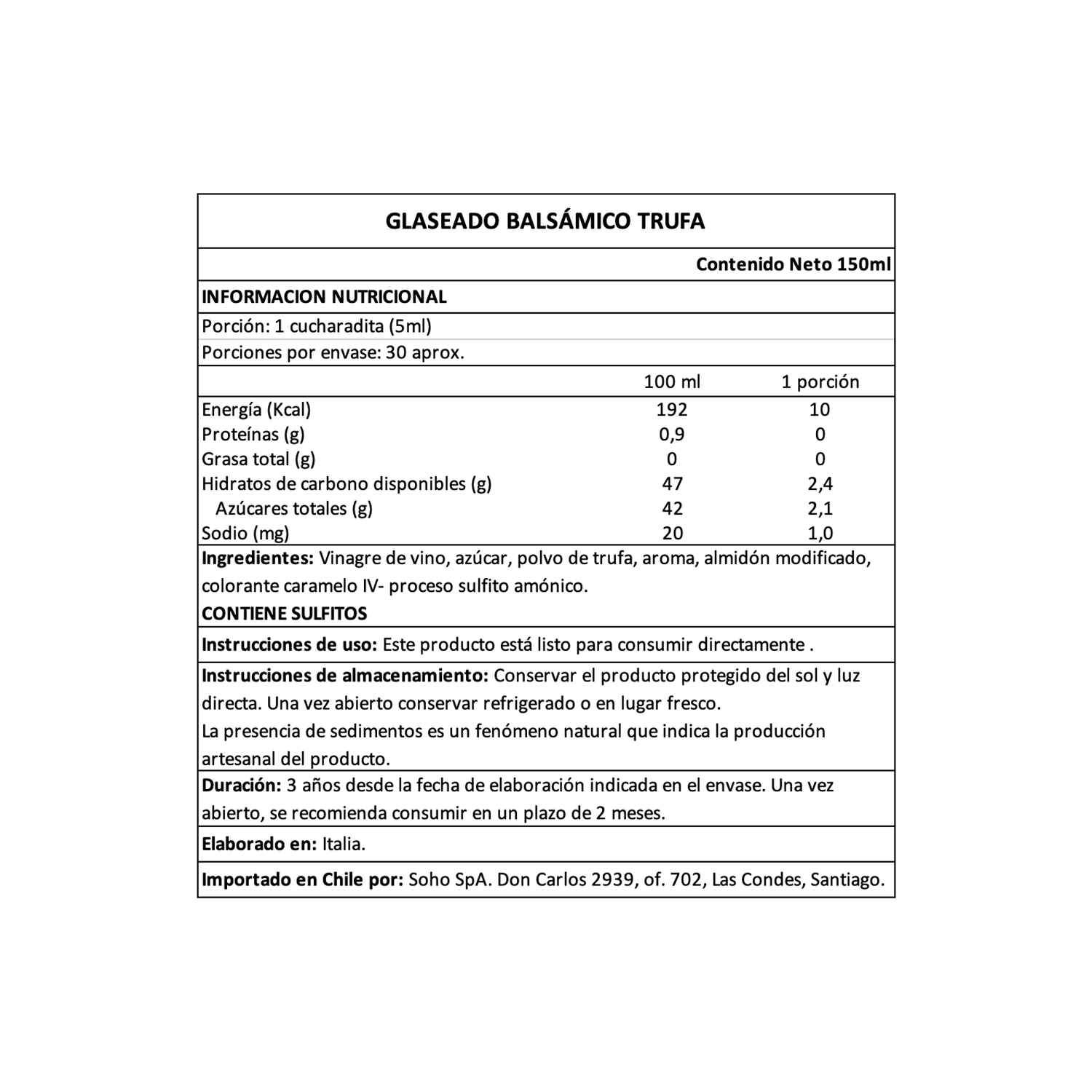PR Andrea Milano Vinagre Bálsamico Glaze Trufa 1 x 150 ml-4
